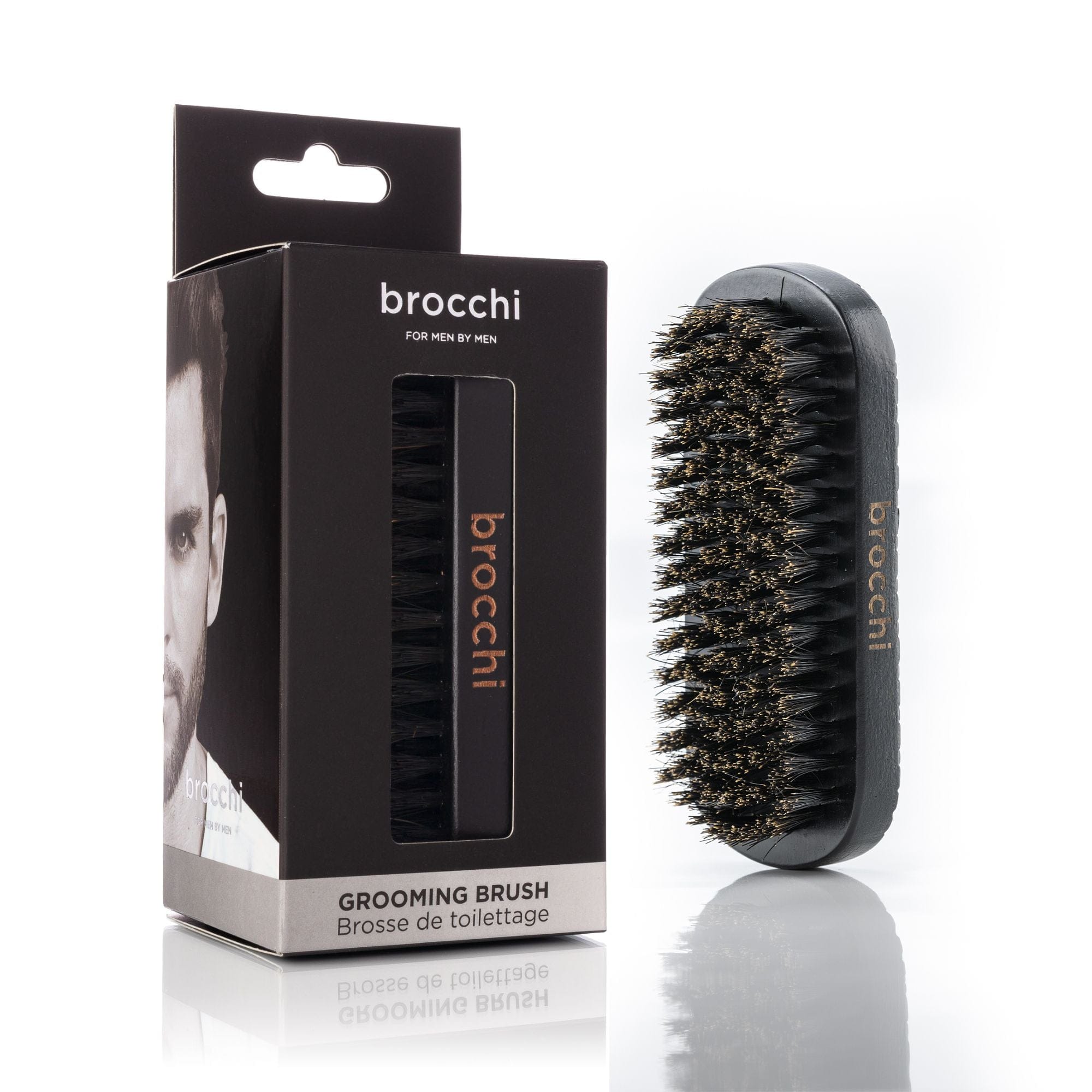 Brocchi Boar Bristle Grooming Beard Brush