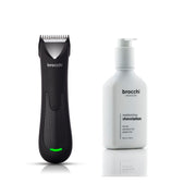 Brocchi Precision Edge Trimmer | Waterproof Body Trimmer & Shave Lotion Set