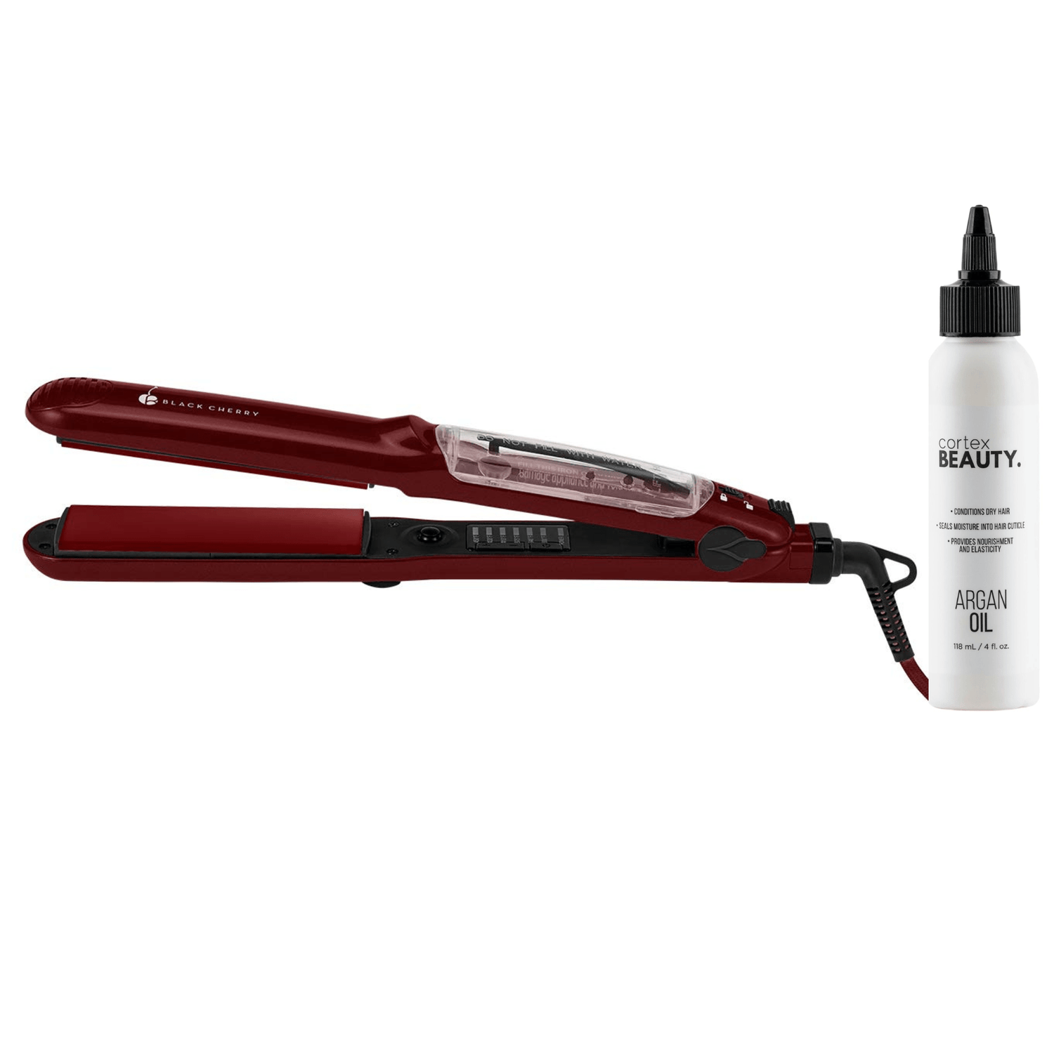 Cherry Professional 1.5&quot; Repairing Argan Oil Vapor Iron with Thermolon Technology