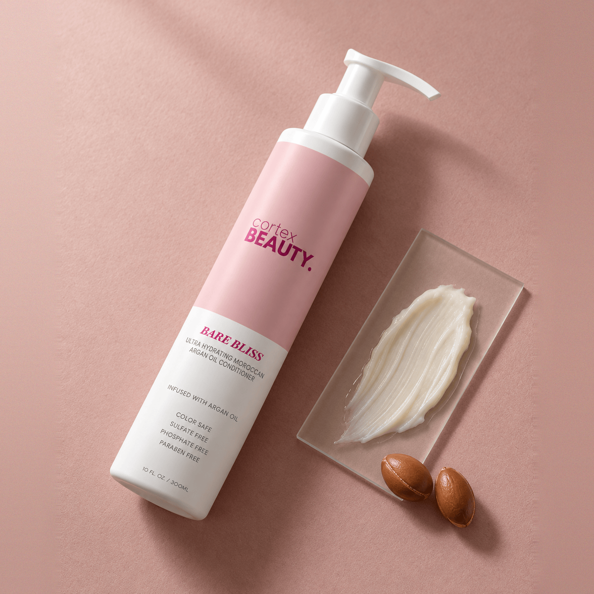 Cortex Beauty Bare Bliss | Hydrating Moroccan Argan Oil Conditioner | 10 oz