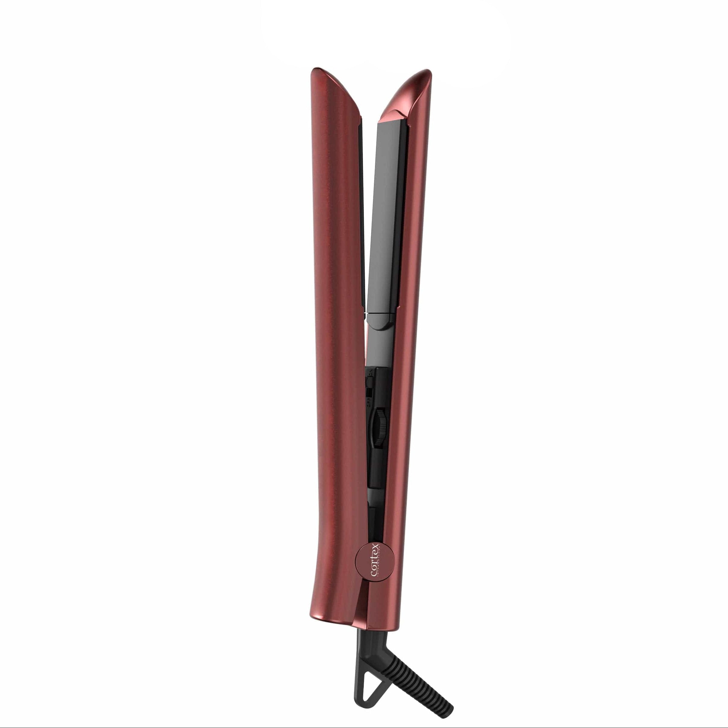 Cortex Beauty 1" 100% Solid Ceramic Ionic & Far-Infrared Technology Flat Iron