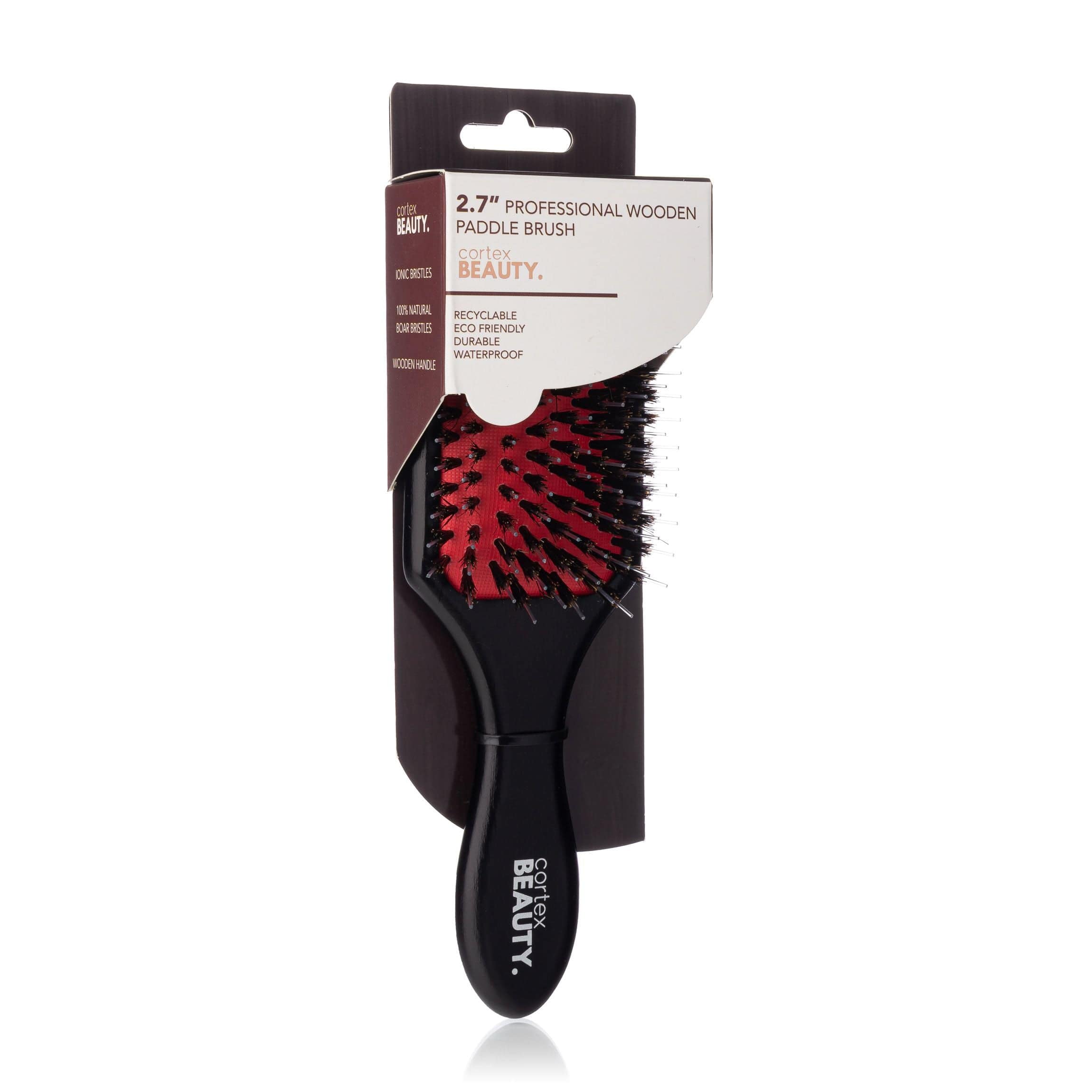 Cortex Beauty 2.7" Professional Wooden Paddle Brush