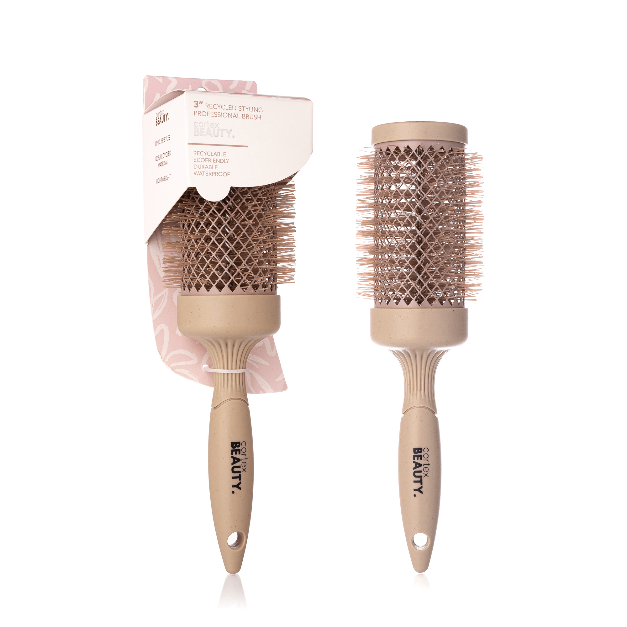 Cortex Beauty 3” & 2.4” Recycled Styling Professional Brush Set