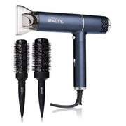Cortex Beauty Air Fold - Ionic Foldable Dryer + 2 Piece Blowout Brush Set