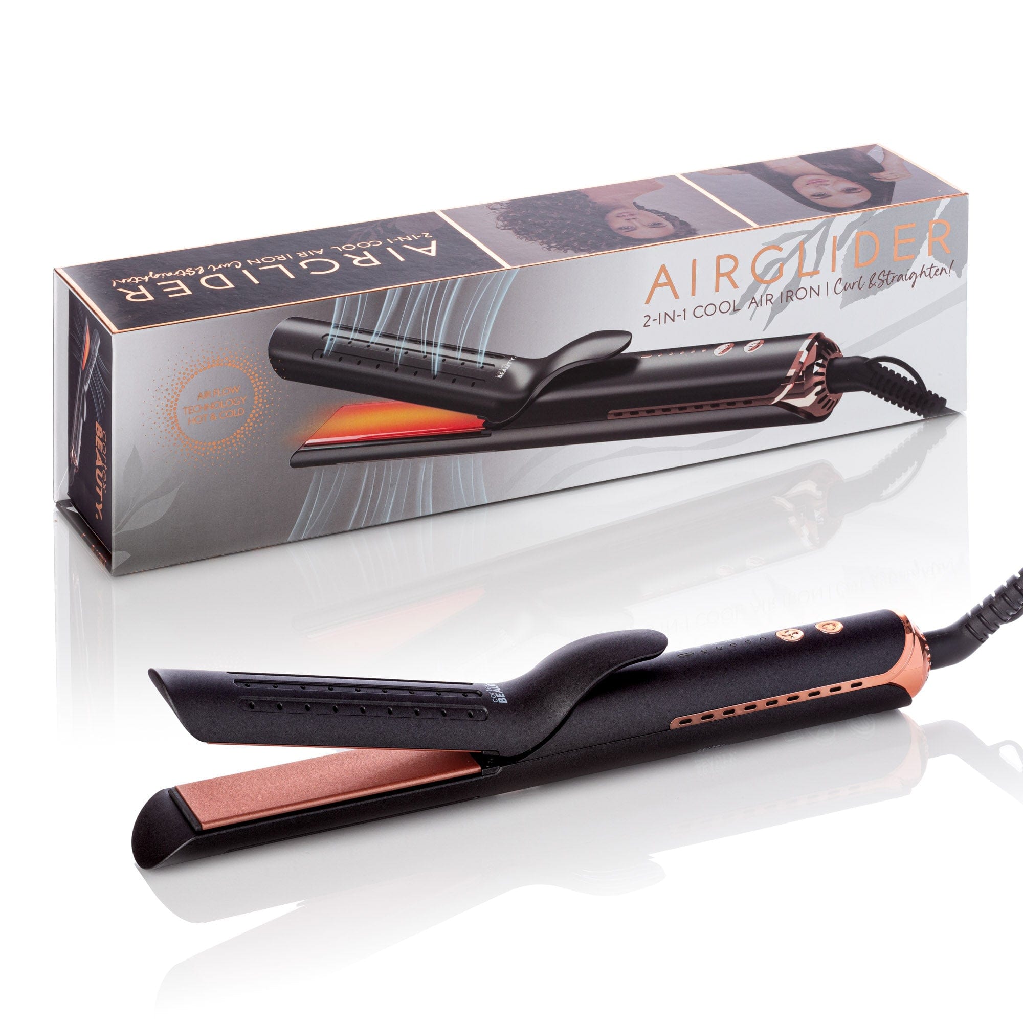 Styler with heated outer plates for different looks B27 100