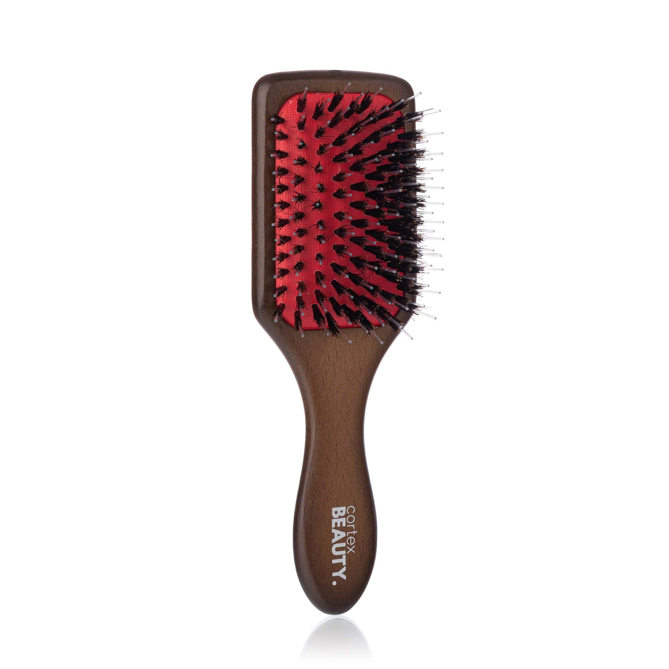 Cortex Beauty Amber Wood 2.7&quot; Professional Wooden Paddle Brush