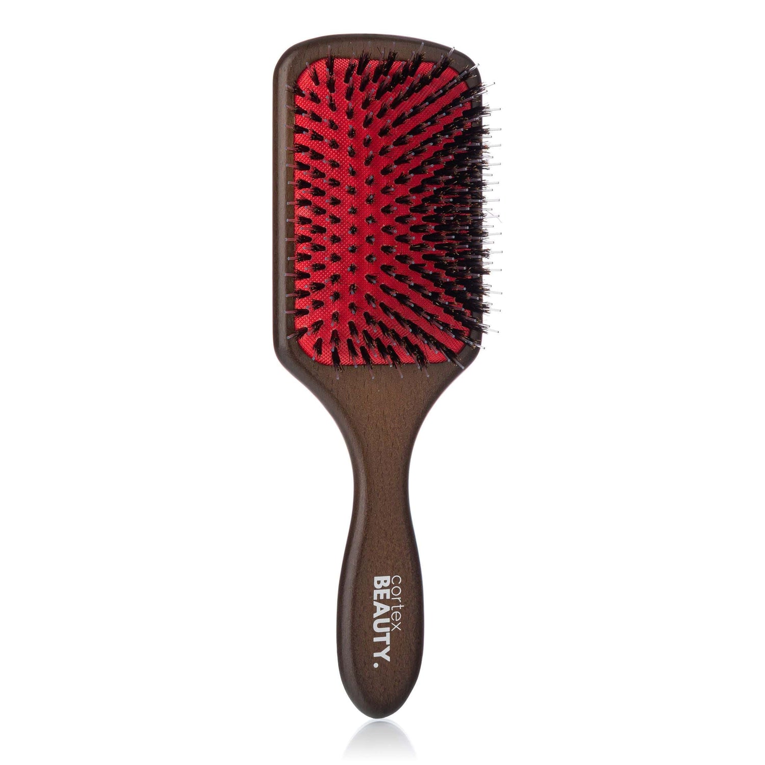 Cortex Beauty Amber Wood / 3.5&quot; Professional Wooden Paddle Brush