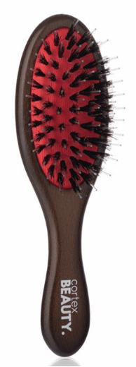 Cortex Beauty Amber Wood 3&quot; Detangling Wooden Oval Brush