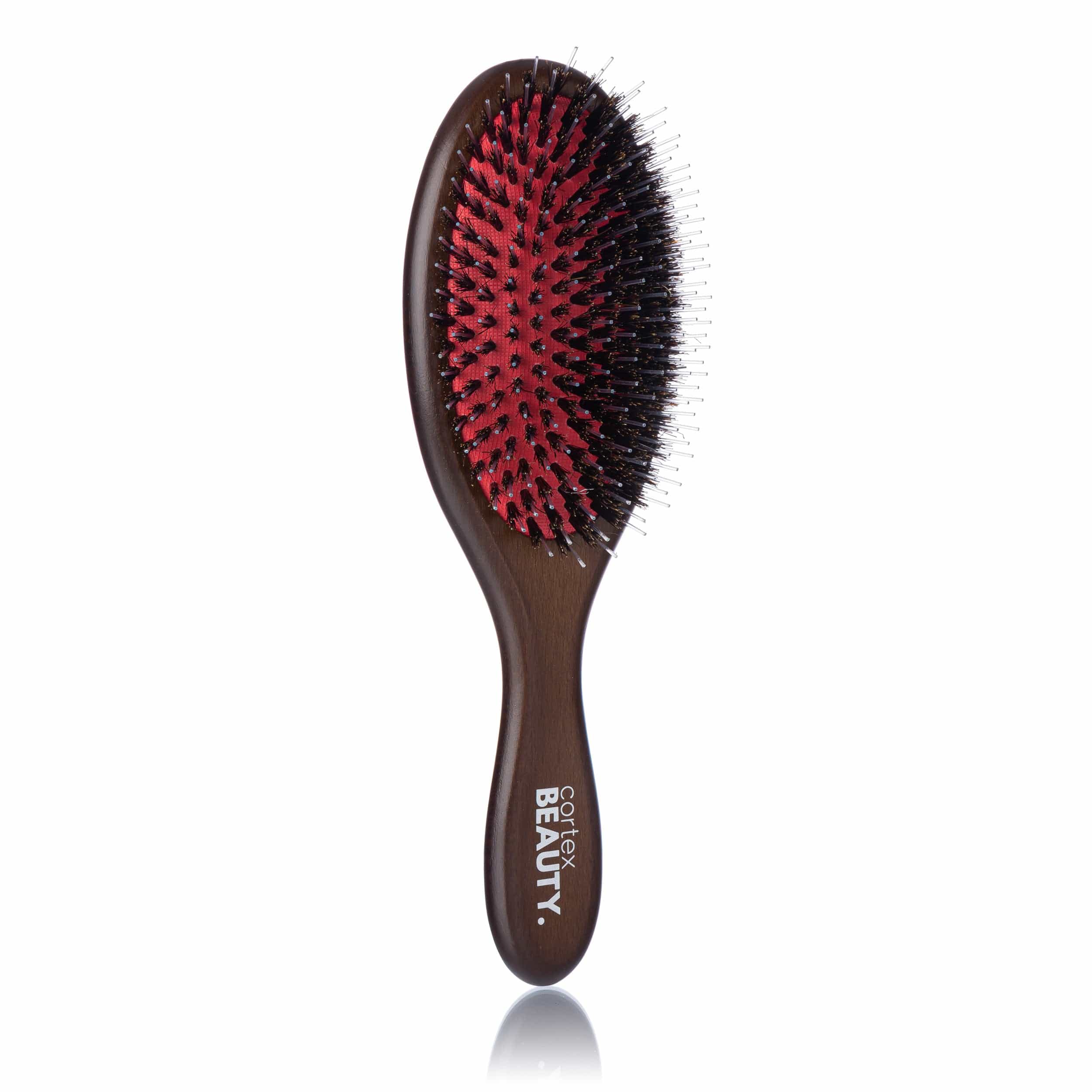 Cortex Beauty Amber Wood 3" Detangling Wooden Oval Brush