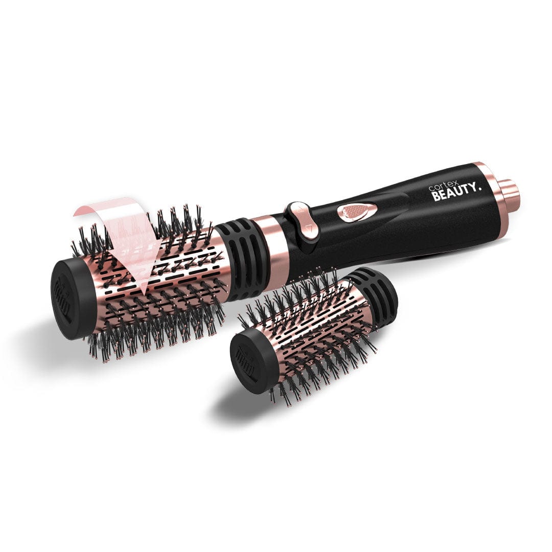 Cortex Beauty Black 2-in-1 Revolving Hot Brush