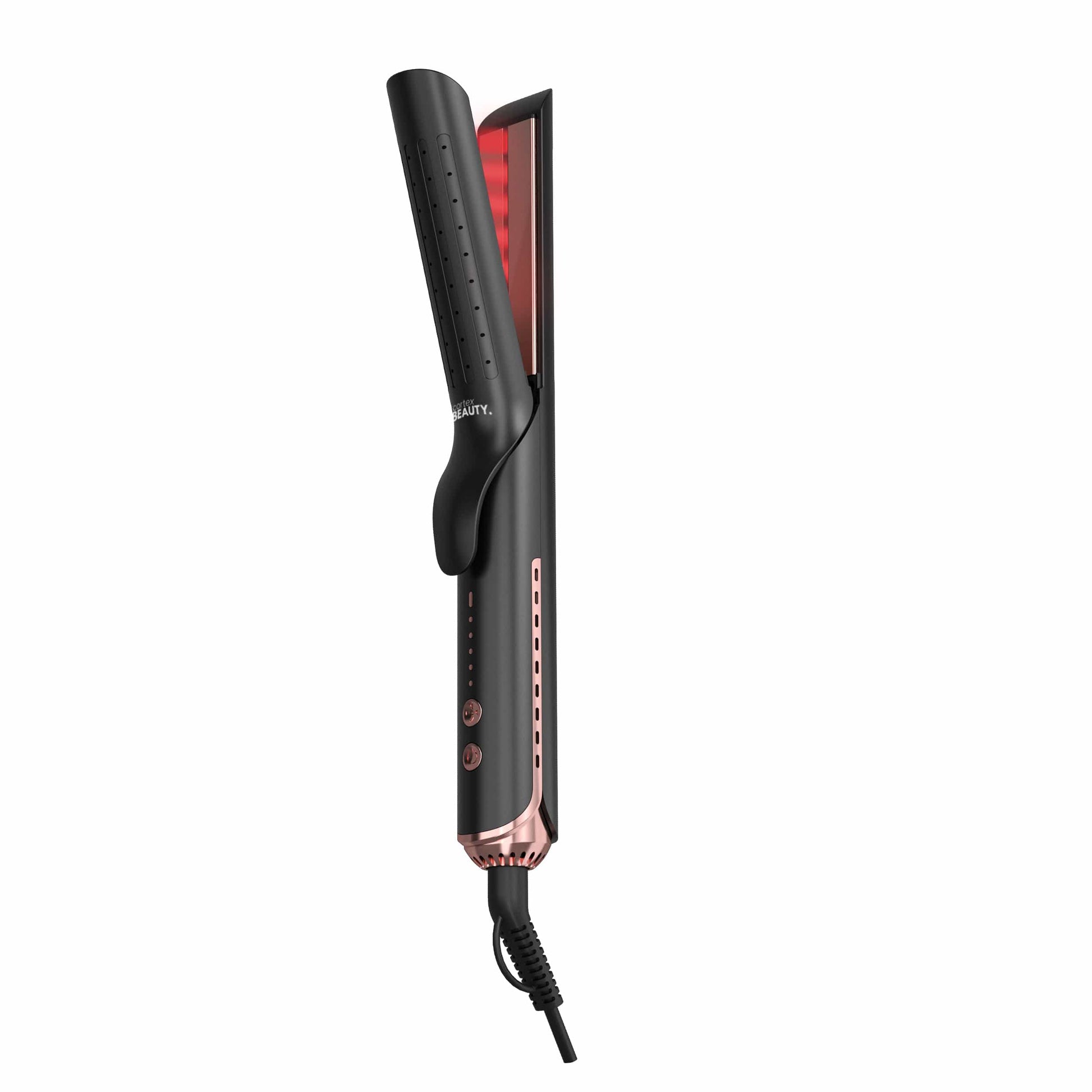 Cortex Beauty Black Rosegold Infra Air Glider 2-in-1 Cool Air & Infrared Flat Iron