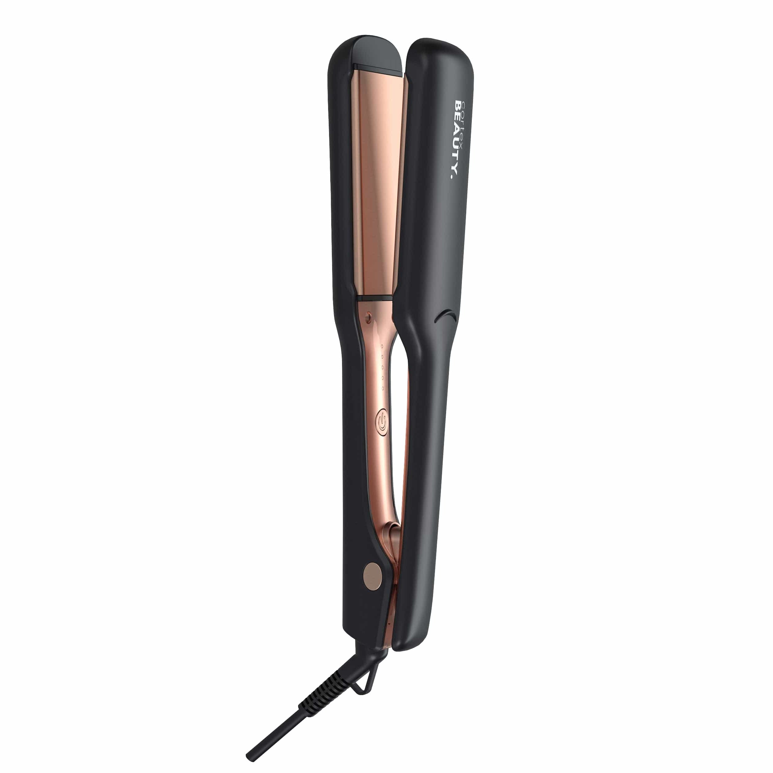 Cortex Beauty BLACK/ROSEGOLD Sleek & Shine - Professional 1.75” Wide Plate Flat Iron