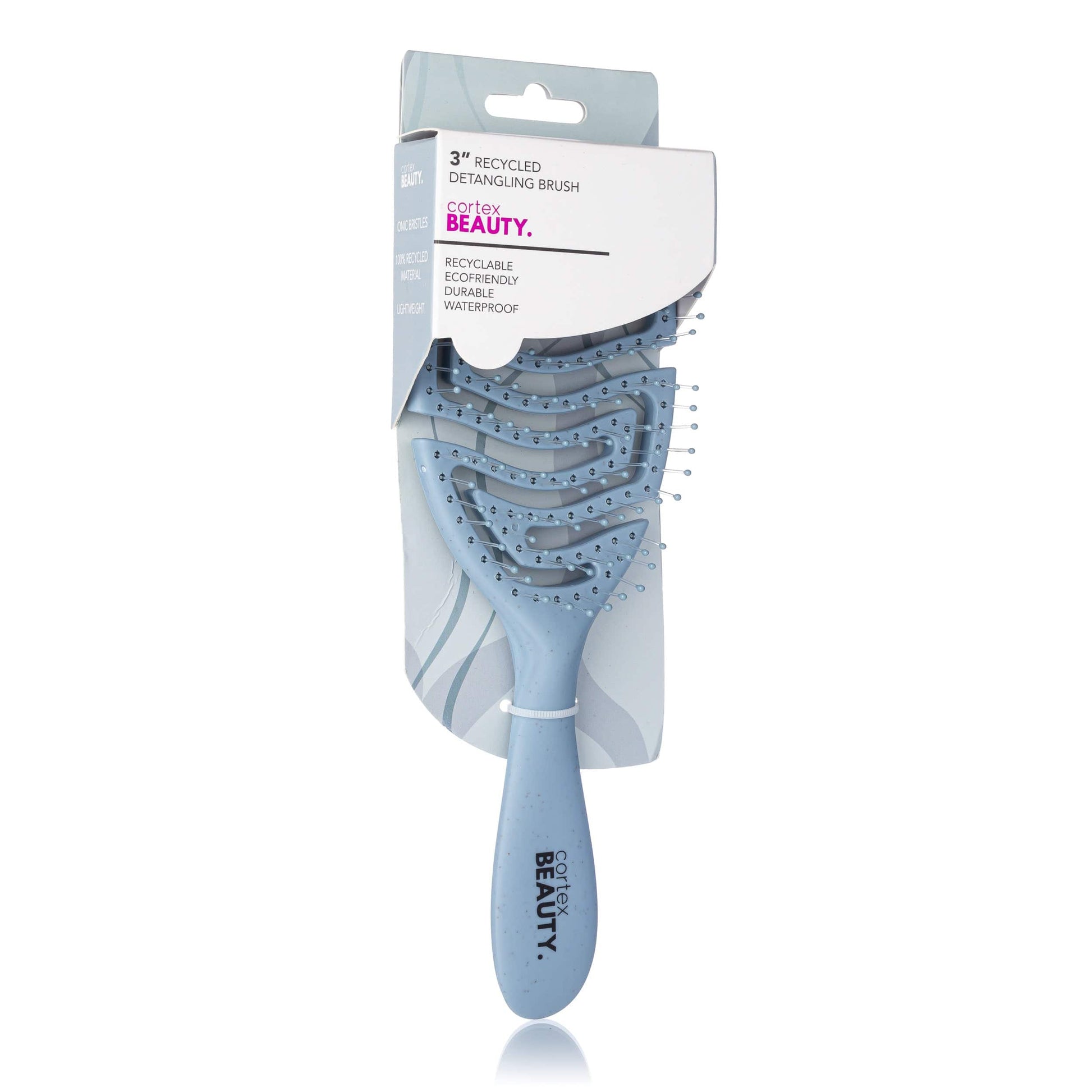 Cortex Beauty Blue 3" Recycled Detangling Brush