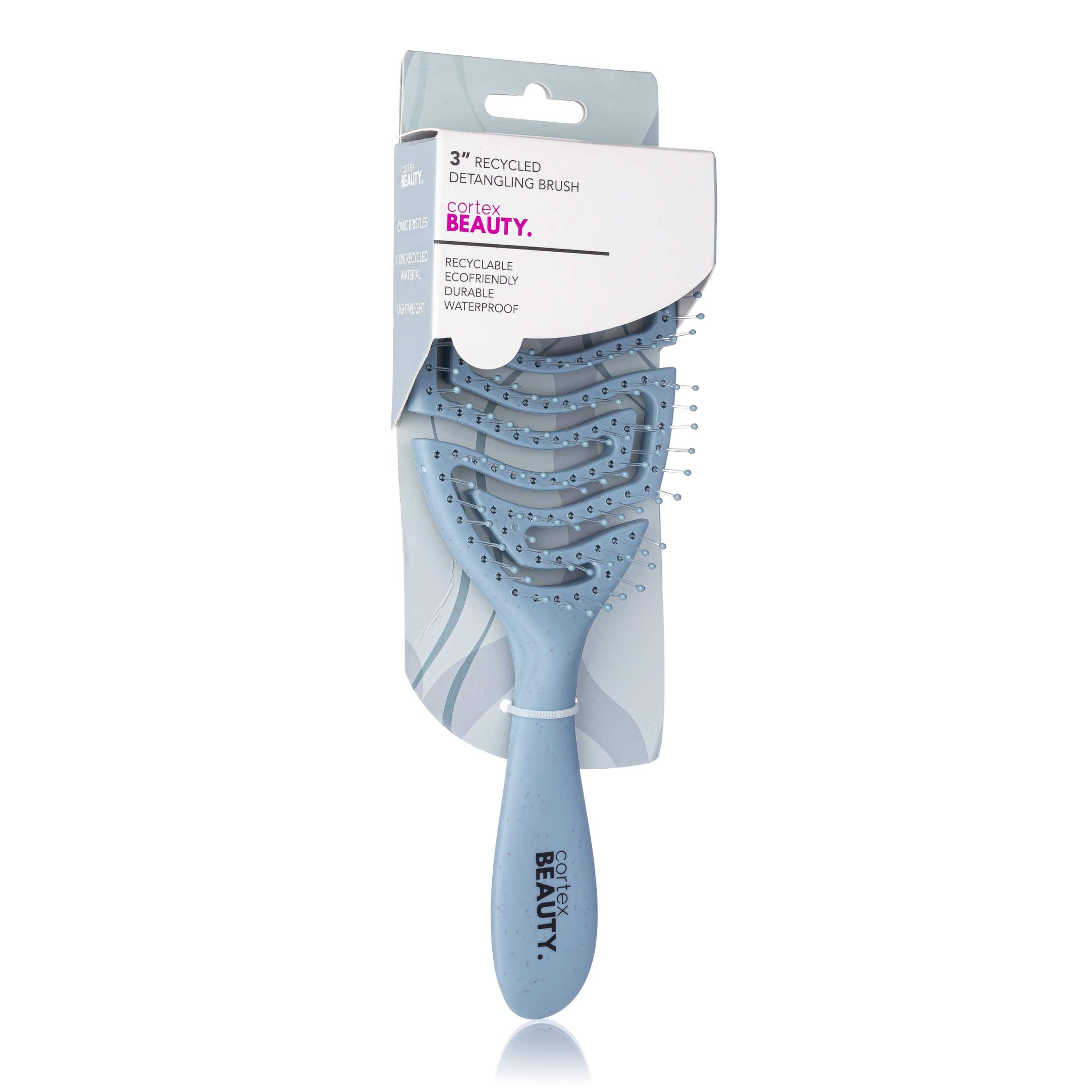 Cortex Beauty Blue 3" Recycled Detangling Brush