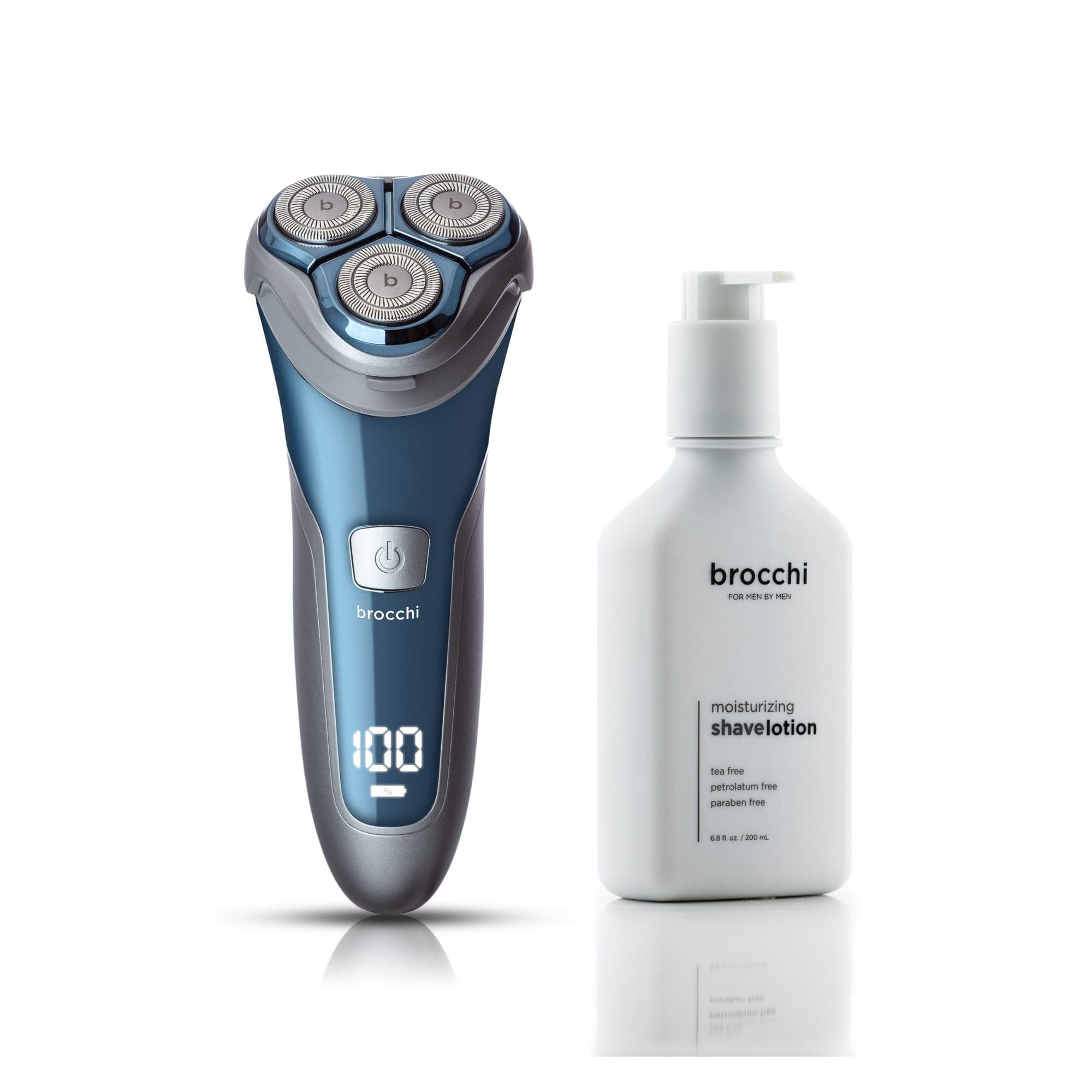 Cortex Beauty Blue SmoothEdge | Triple Action Razor & Shaving Lotion Set