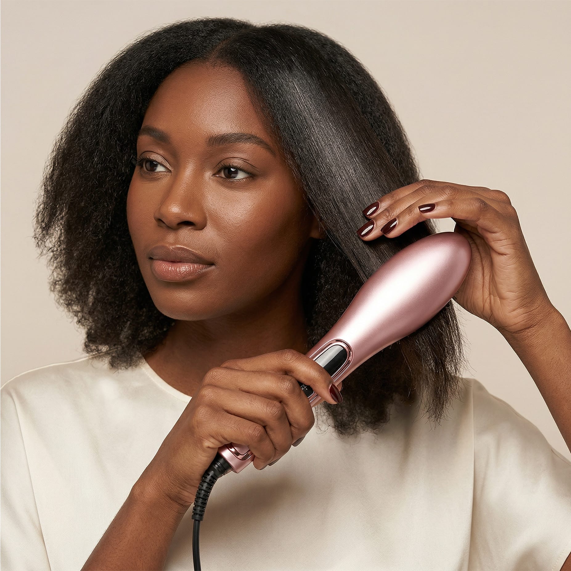 Cortex Beauty Blush Pink Digital Hot Straightening Brush