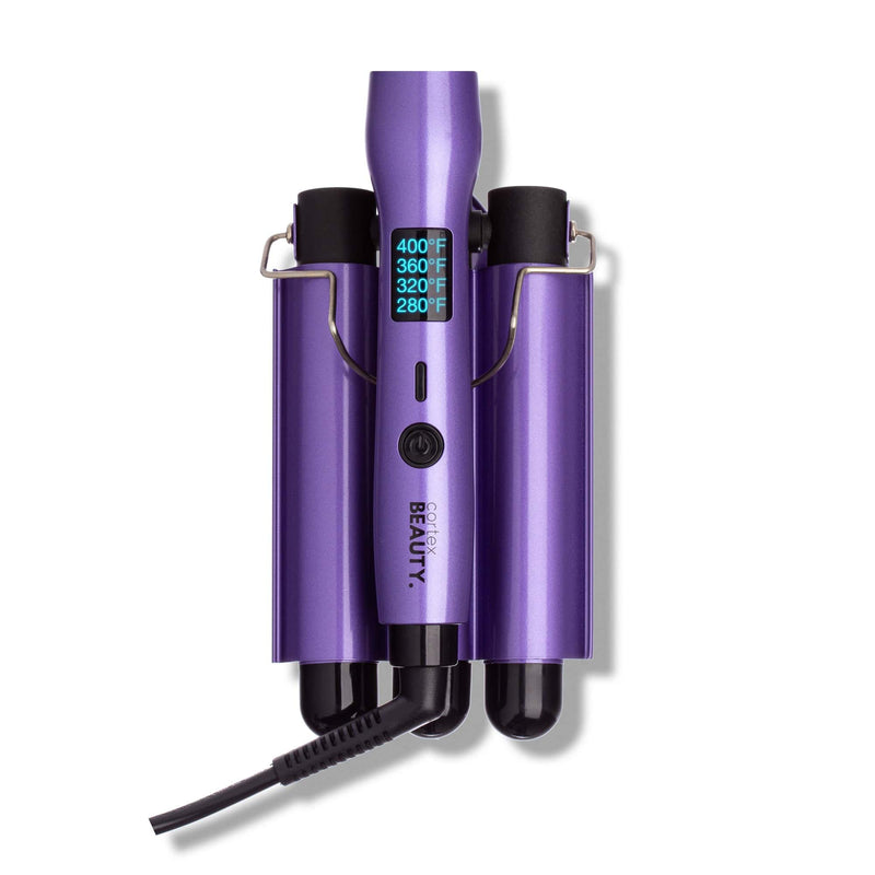 Cortex Beauty Cortex Beauty: Digital and Foldable 1" Three Barrel Waver