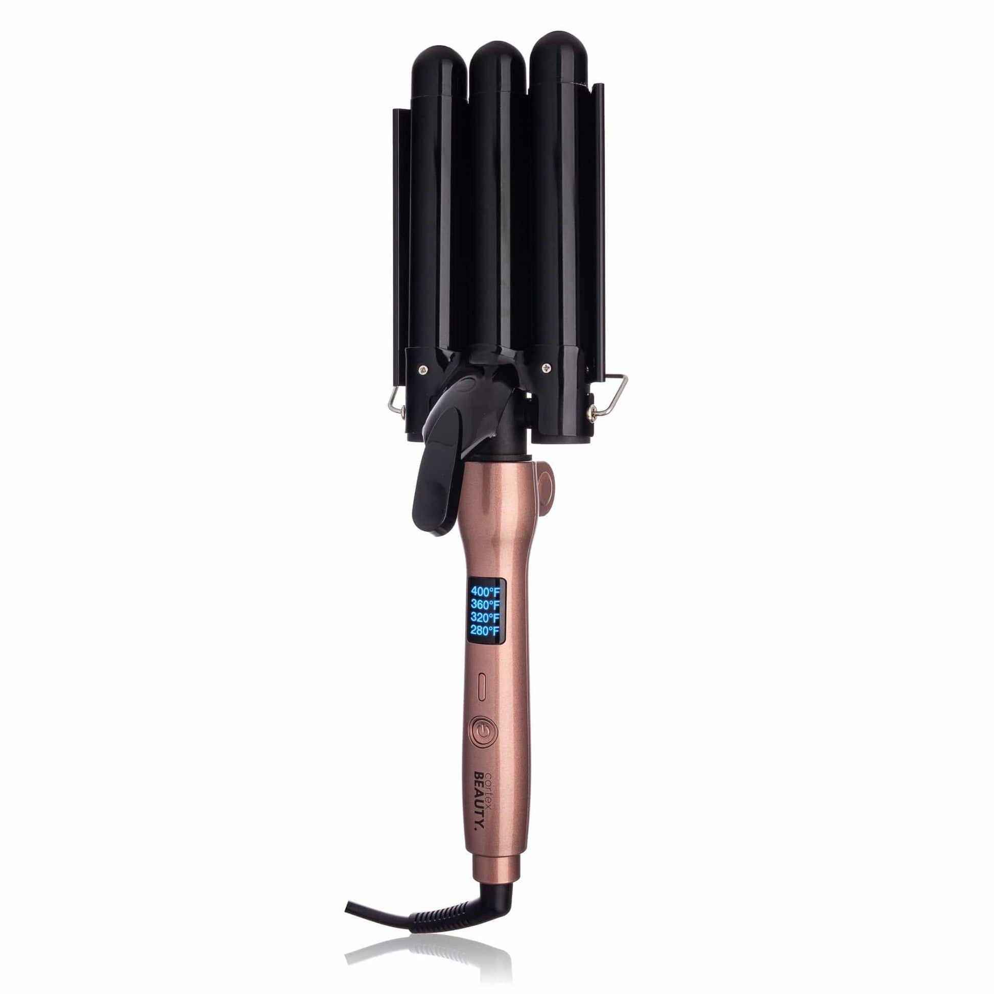 Cortex Beauty Cortex Beauty: Digital and Foldable 1" Three Barrel Waver