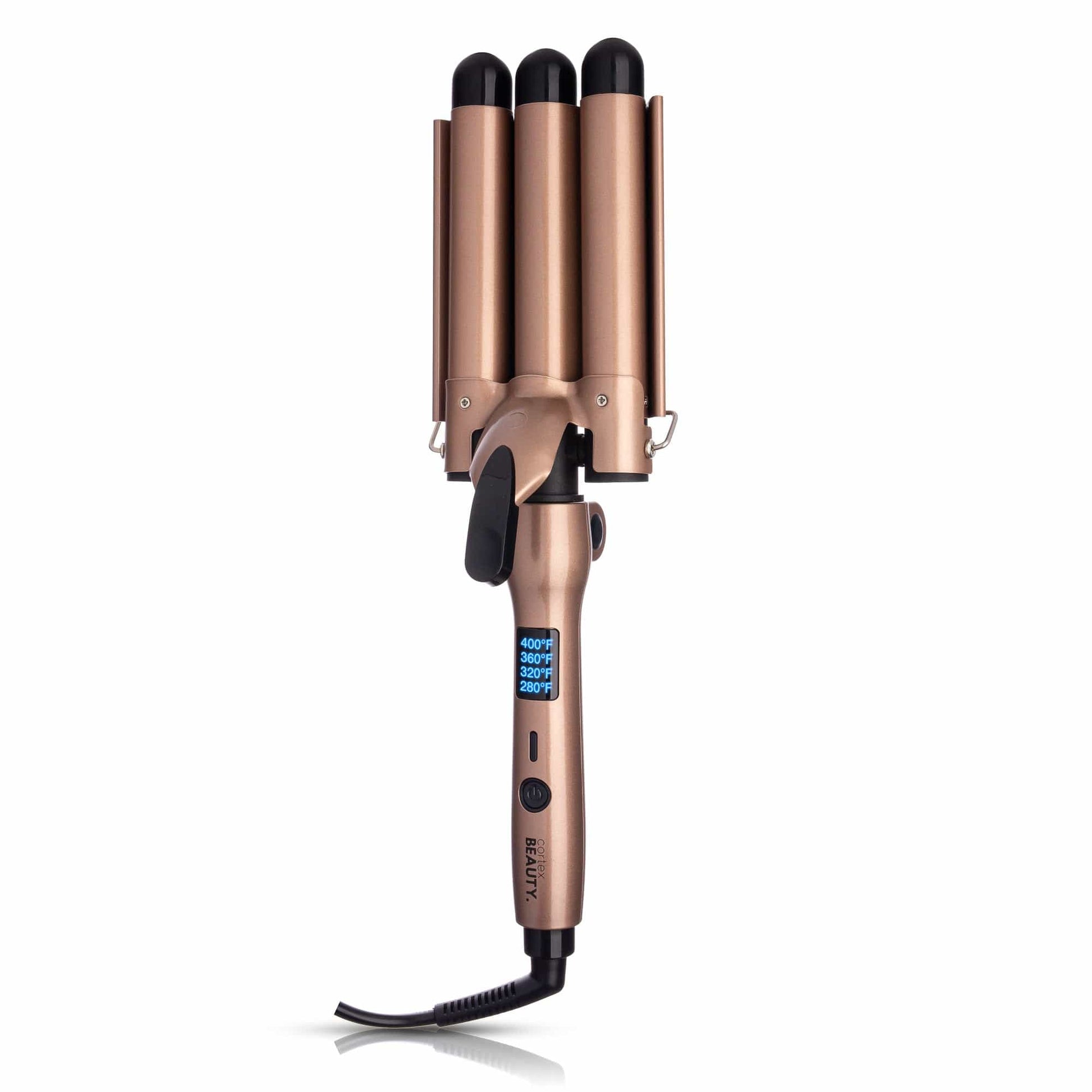 Cortex Beauty Cortex Beauty: Digital and Foldable 1" Three Barrel Waver