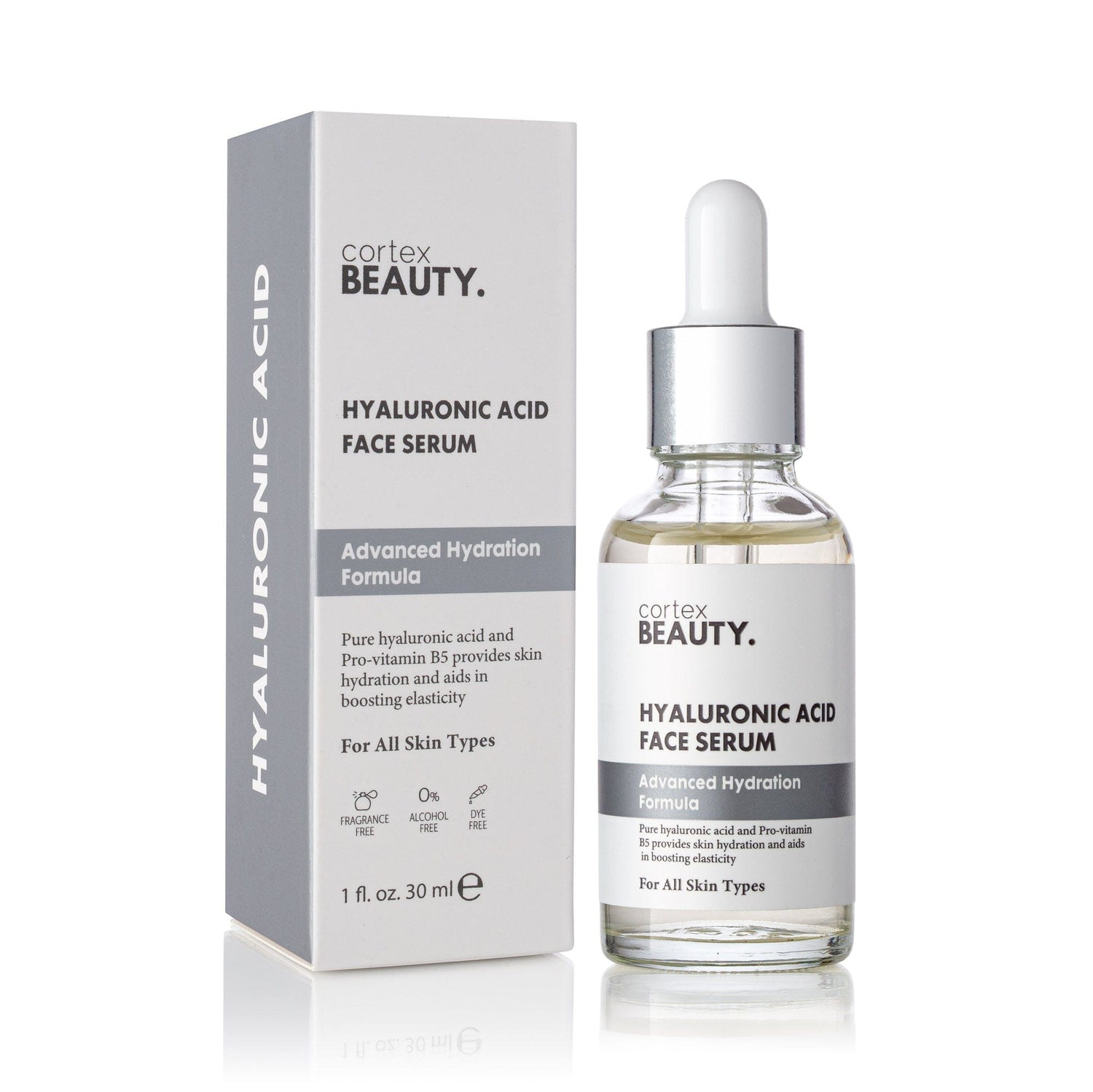 Cortex Beauty Cortex Beauty | Hyaluronic Acid Face Serum | 1oz