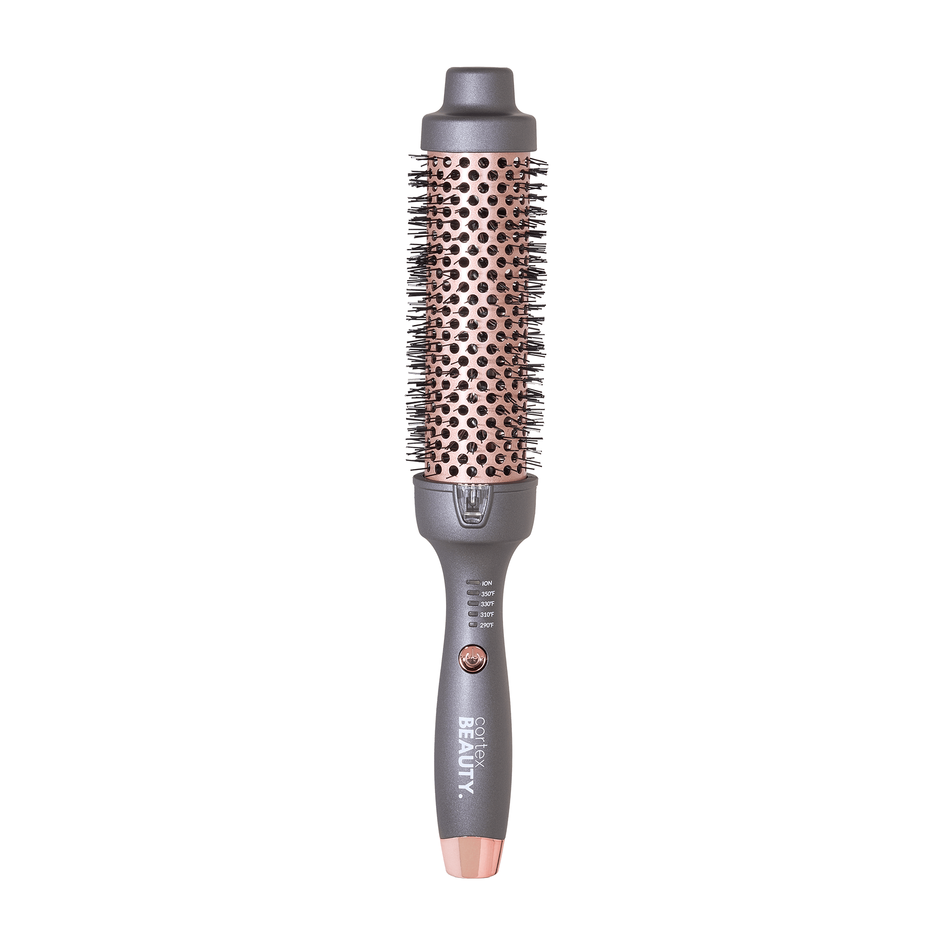 Cortex Beauty Dark Gray Temp Control Extra-Long 1.5” Ionic Styling Brush