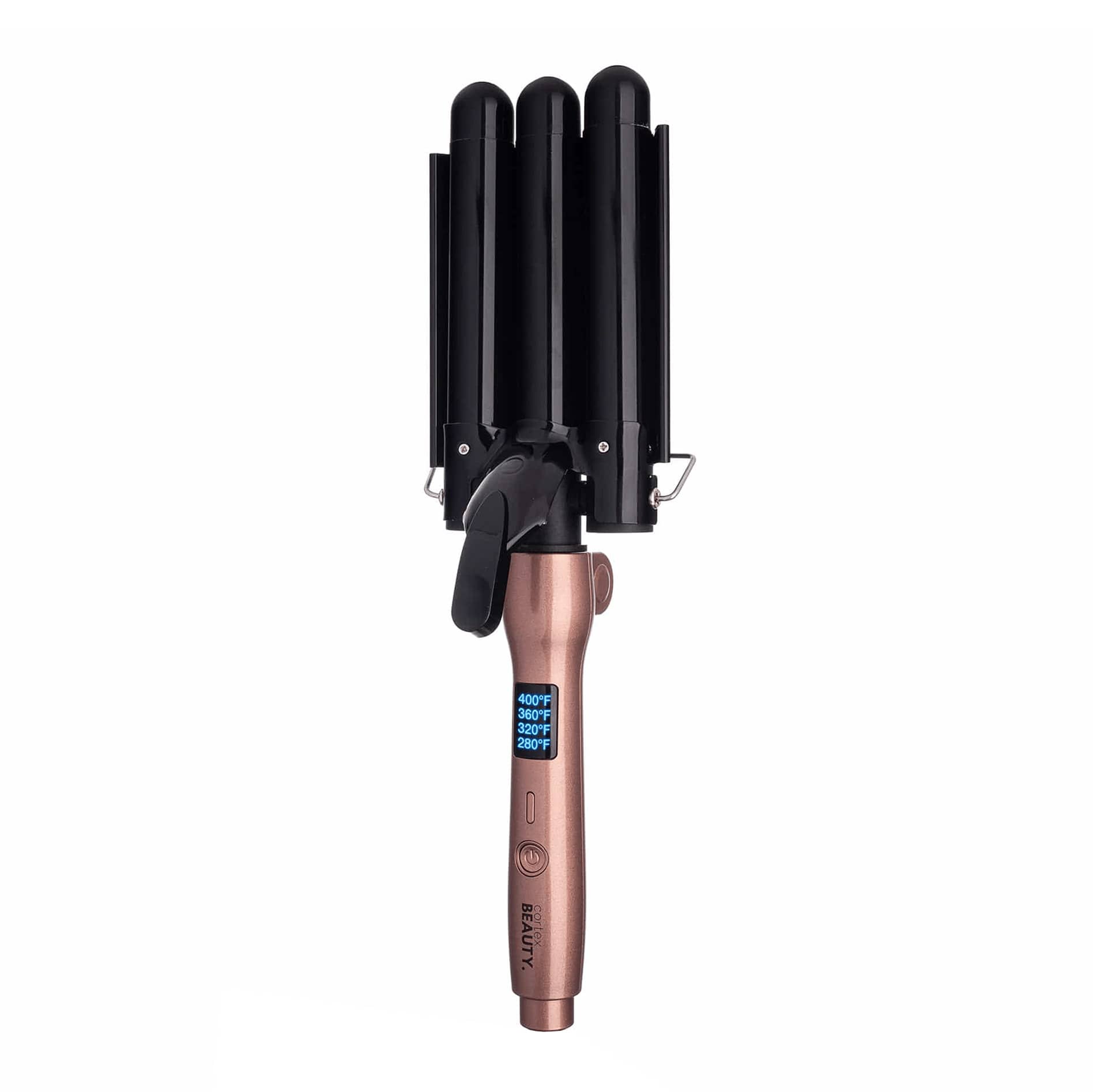 Cortex Beauty Digital Wave Maker | 1" Foldable Three Barrel Waver
