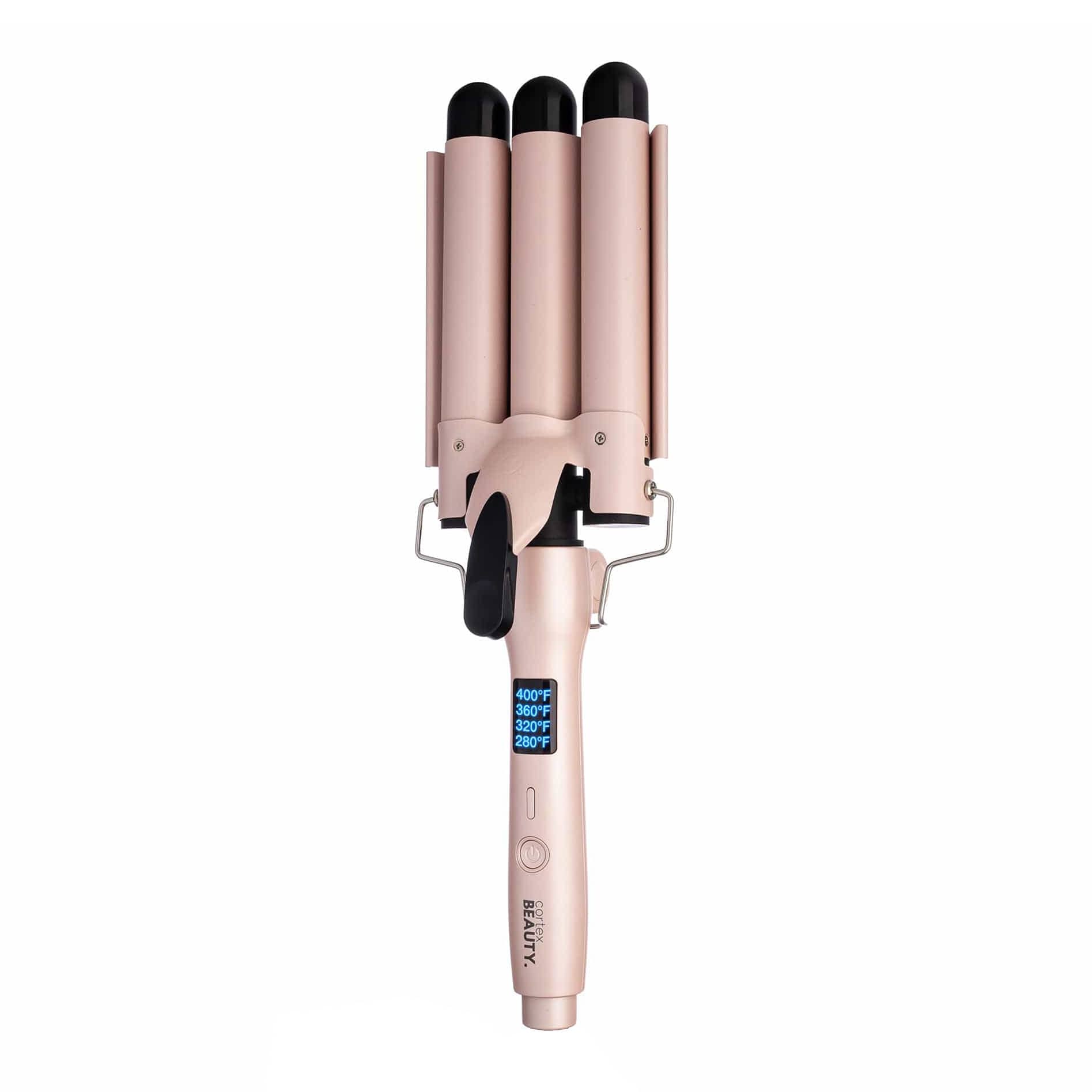 Cortex Beauty Digital Wave Maker | 1" Foldable Three Barrel Waver