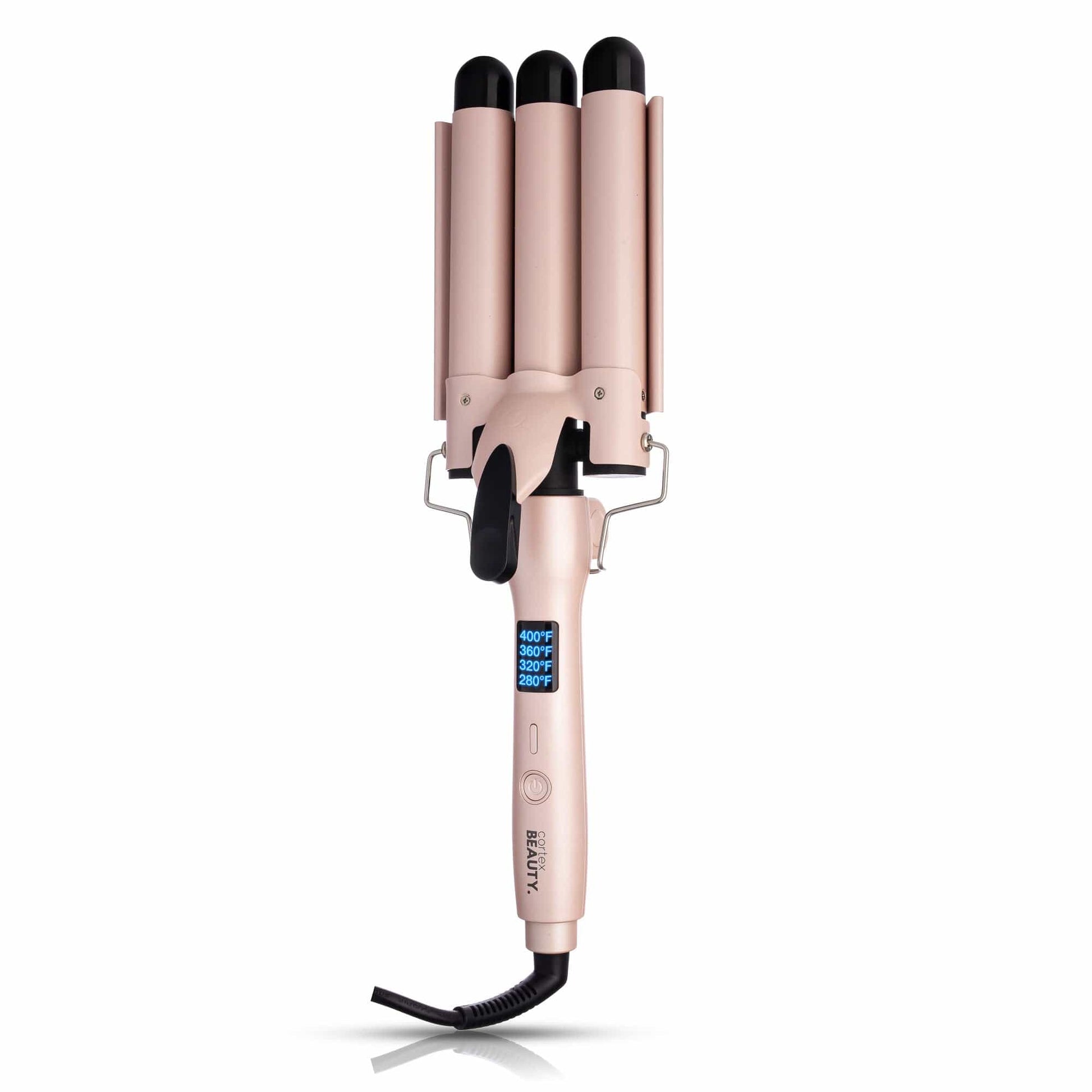 Cortex Beauty Digital Wave Maker | 1" Foldable Three Barrel Waver