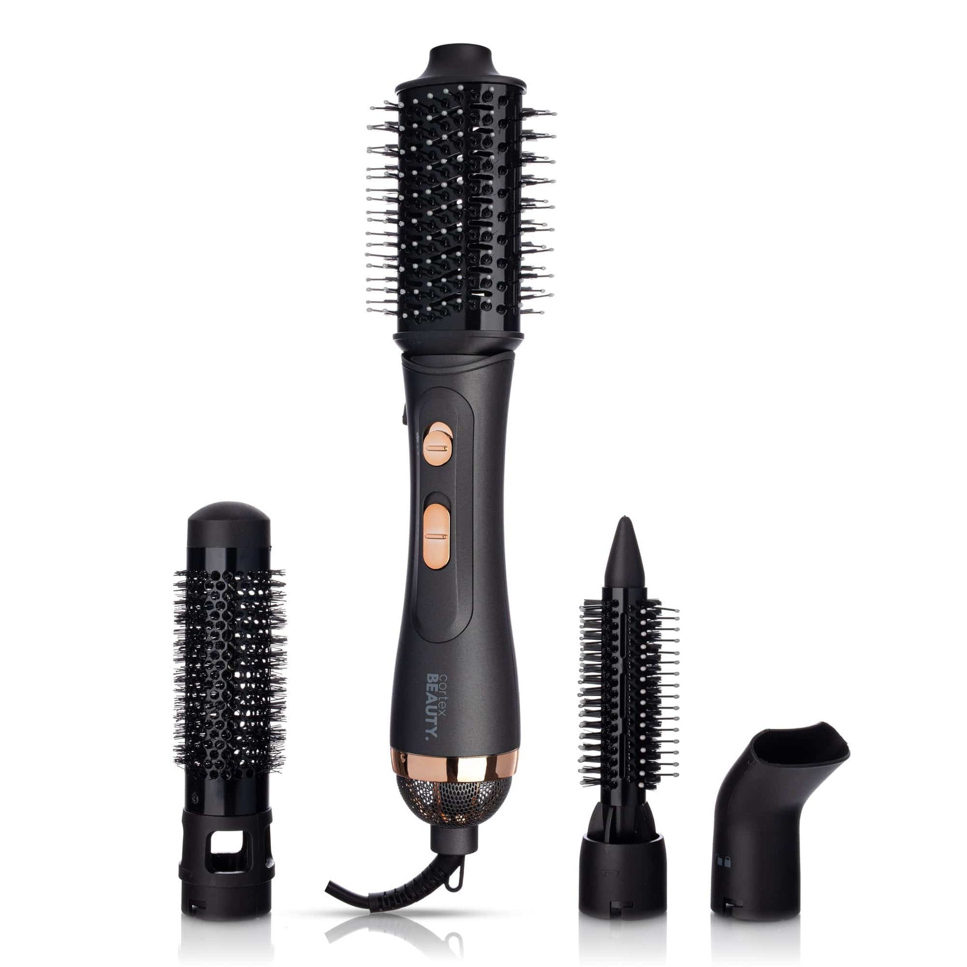 Cortex Beauty Gray/ Rose Gold Air Styler | 4-In-1 Hot Air Styler Brush