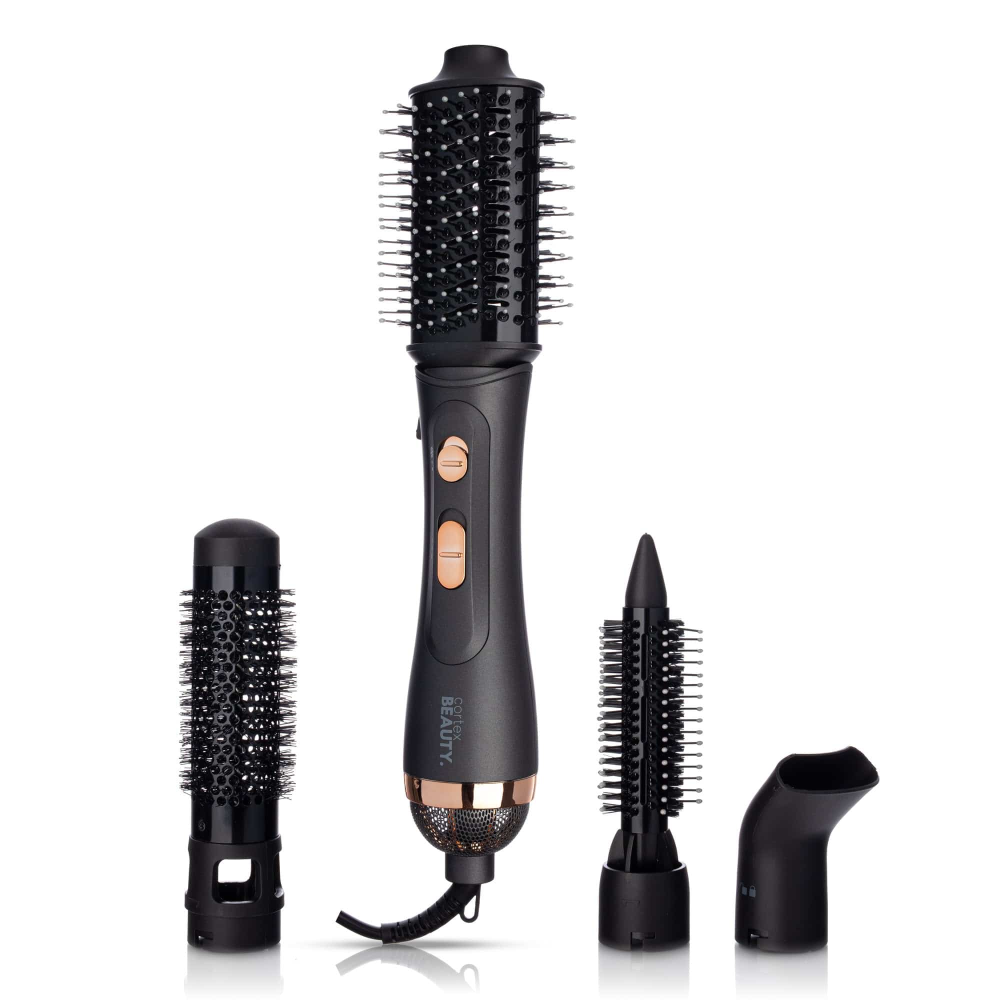 Cortex Beauty Gray/ Rose Gold Air Styler | 4-In-1 Hot Air Styler Brush