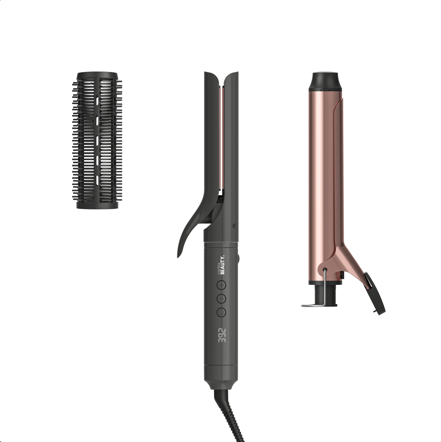 Cortex Beauty Grey w/ Rosegold 3IN1 Styler Set