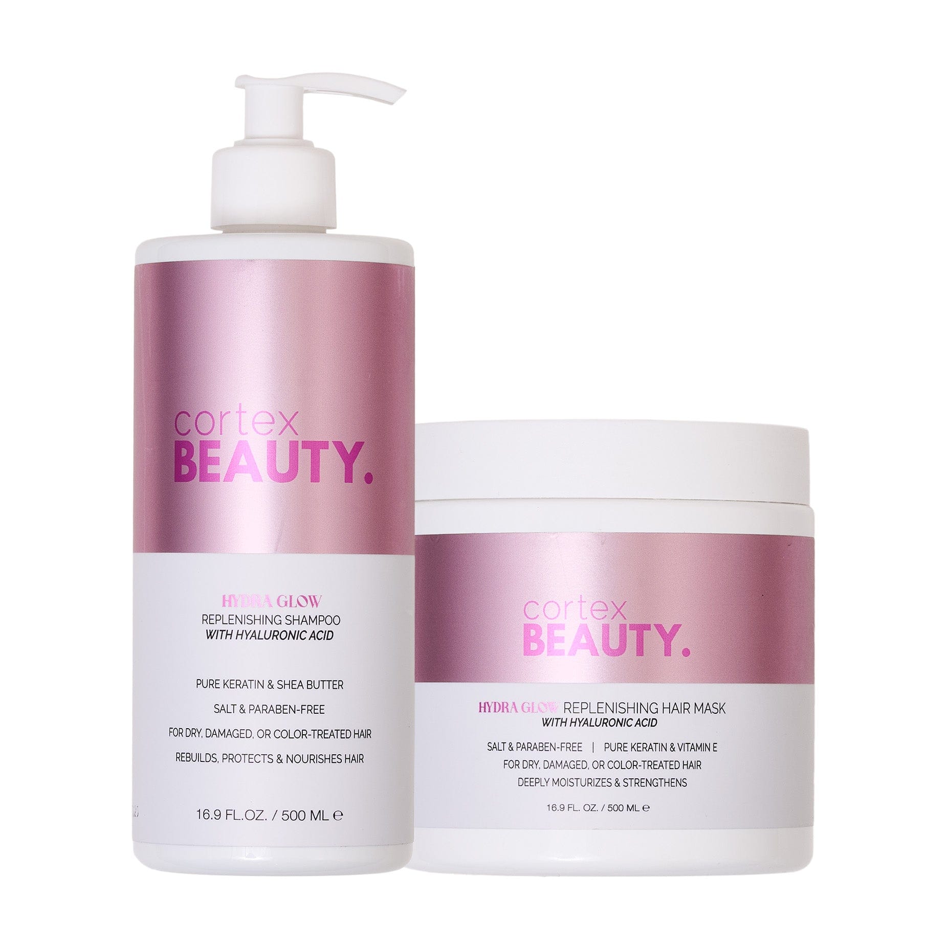 Cortex Beauty HYDRA GLOW REPLENISHING SET- SHAMPOO + MASK
