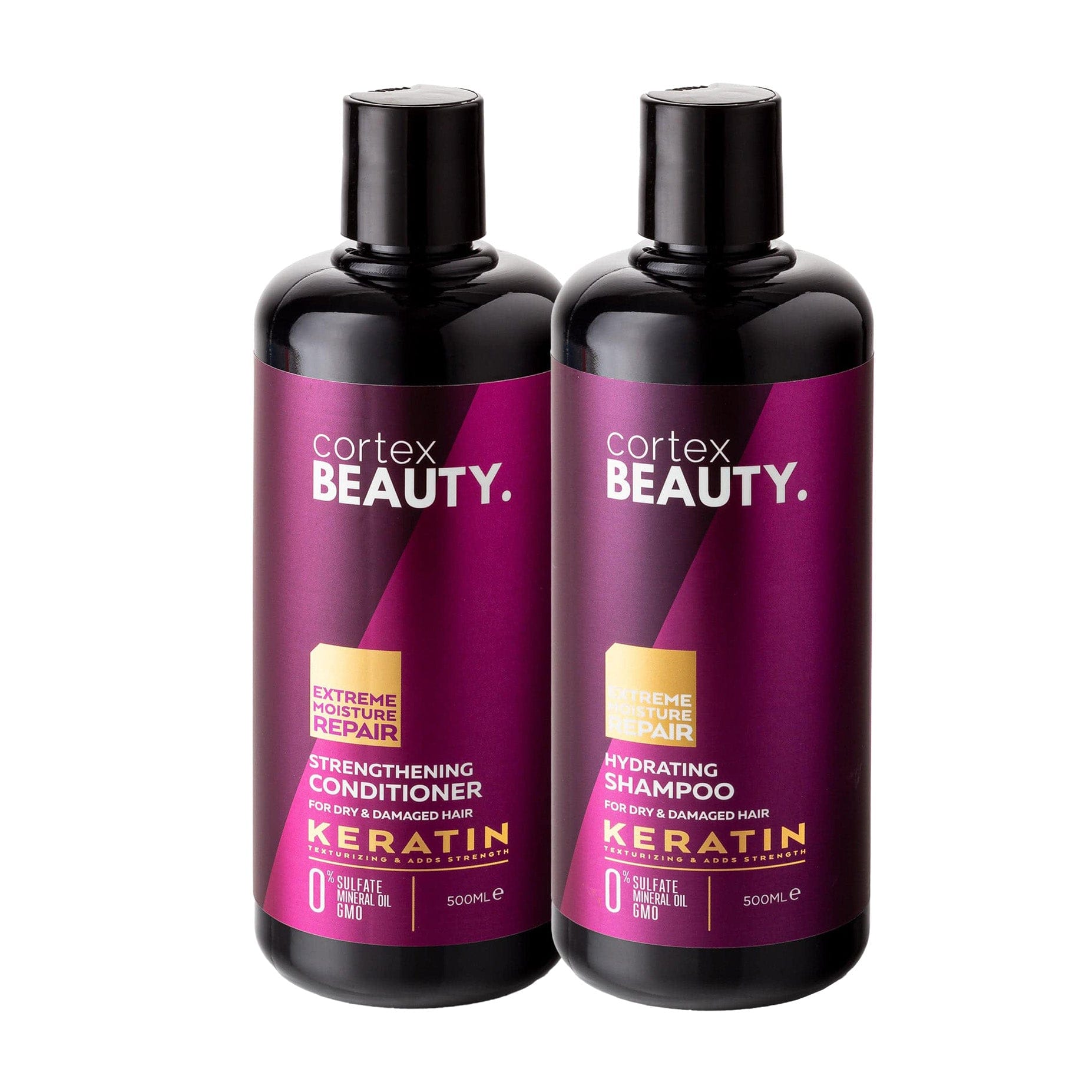 Cortex Beauty Keratin Hydrating Shampoo and Strengthening Conditioner Set