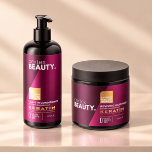 Cortex Beauty Keratin | Leave-In Conditioner & Reviving Hair Mask Set