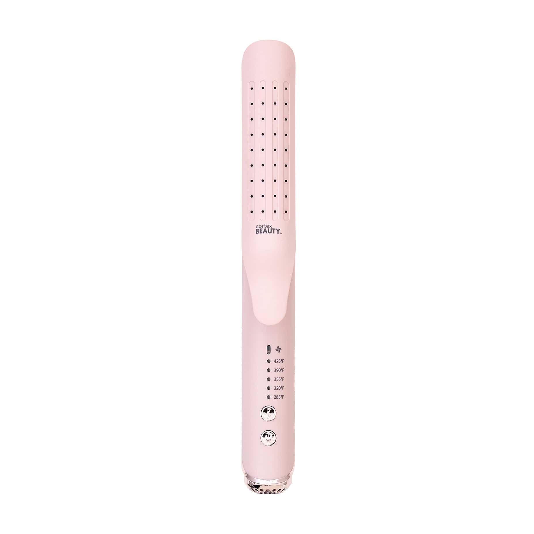 Cortex Beauty Pink AirGlider | 2-in-1 Cool Air Flat Iron/curler