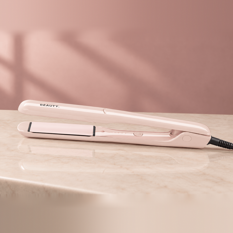 Cortex Beauty Pink Valentine Sleek & Slim | 1.25" Professional Slim-Plate Flat Iron | Temperature Control