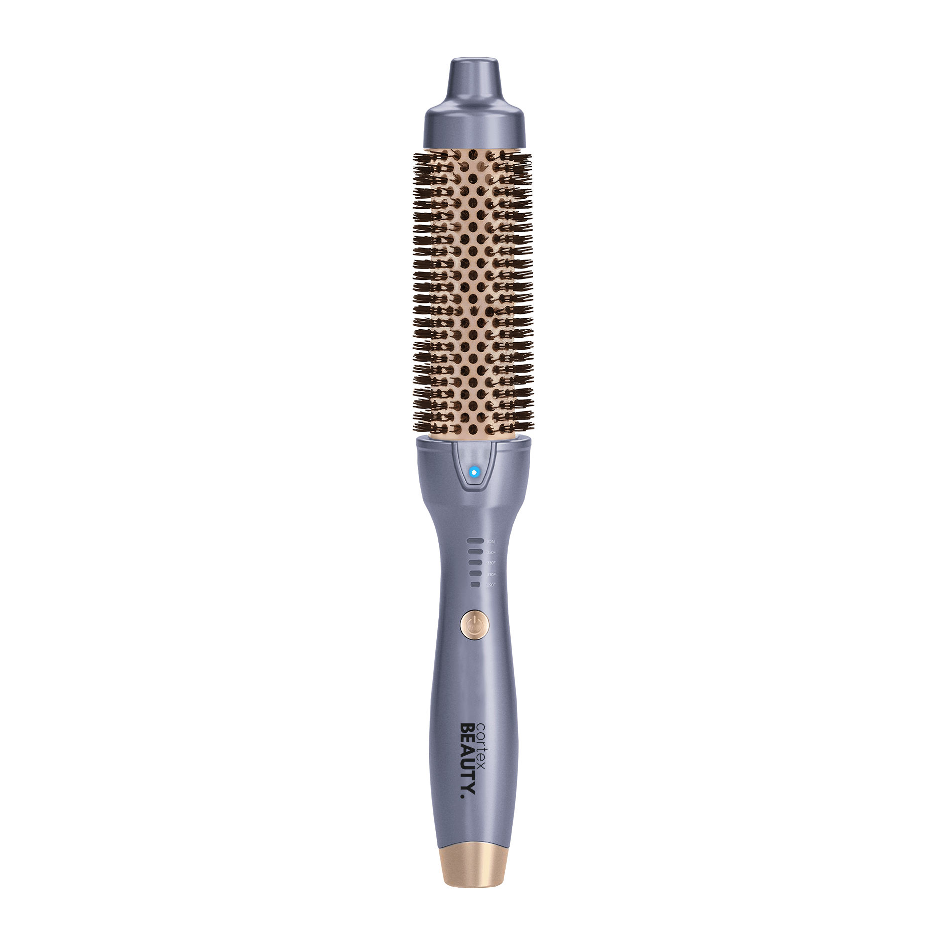 Cortex Beauty Powder Blue 1.5" Ionic Temperature Control Styling Brush
