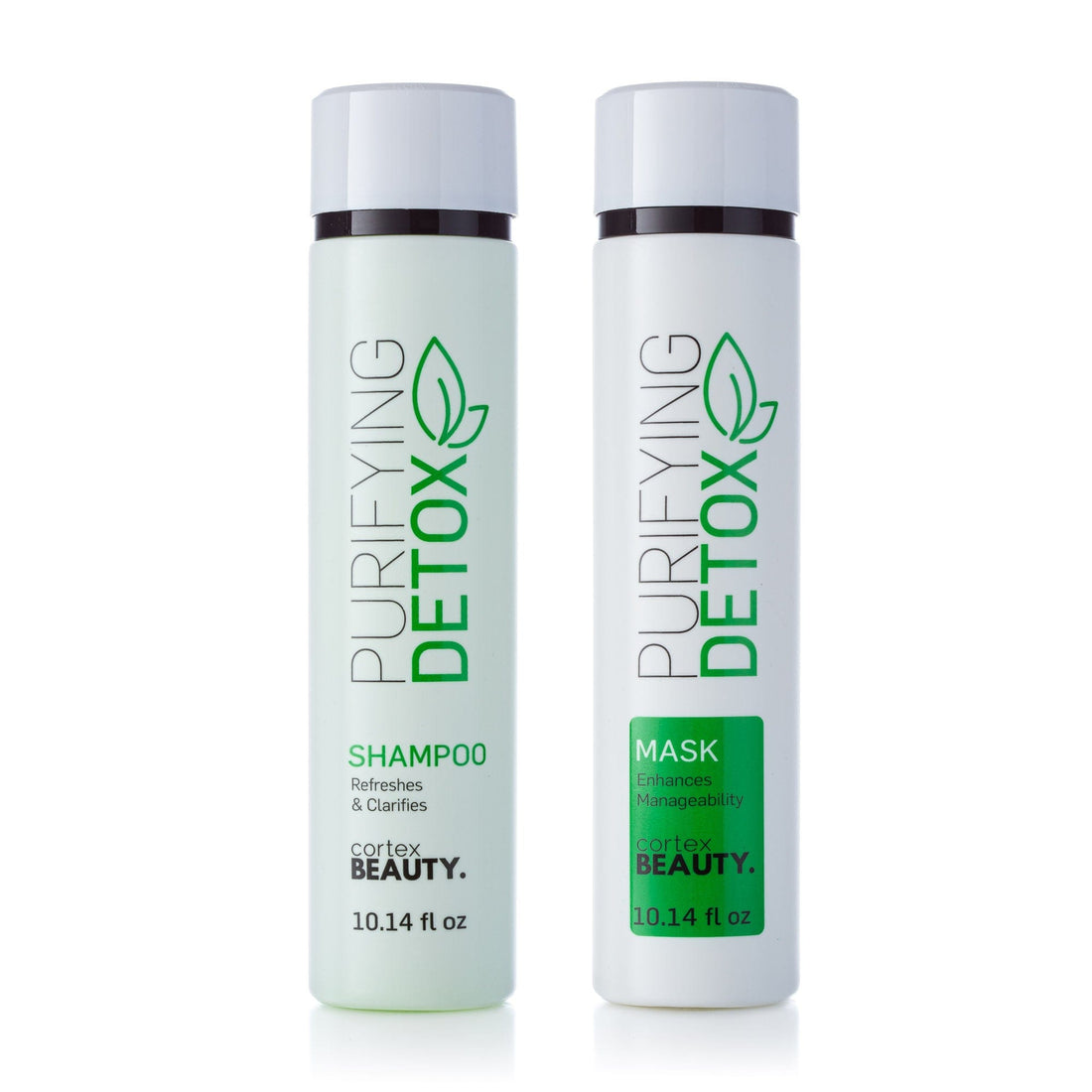 Cortex Beauty Purifying Detox | Detoxifying Shampoo &amp; Mask Bundle | 10.14oz