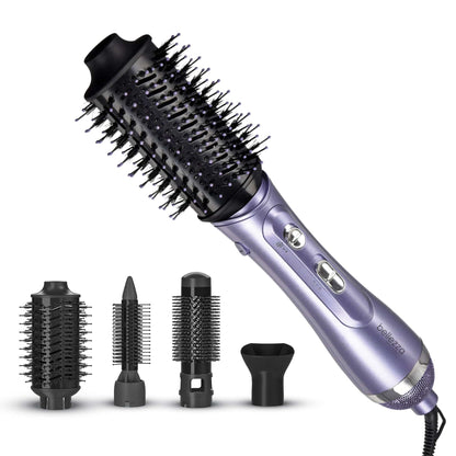 Cortex Beauty Purple Air Styler | 4-In-1 Hot Air Styler Brush