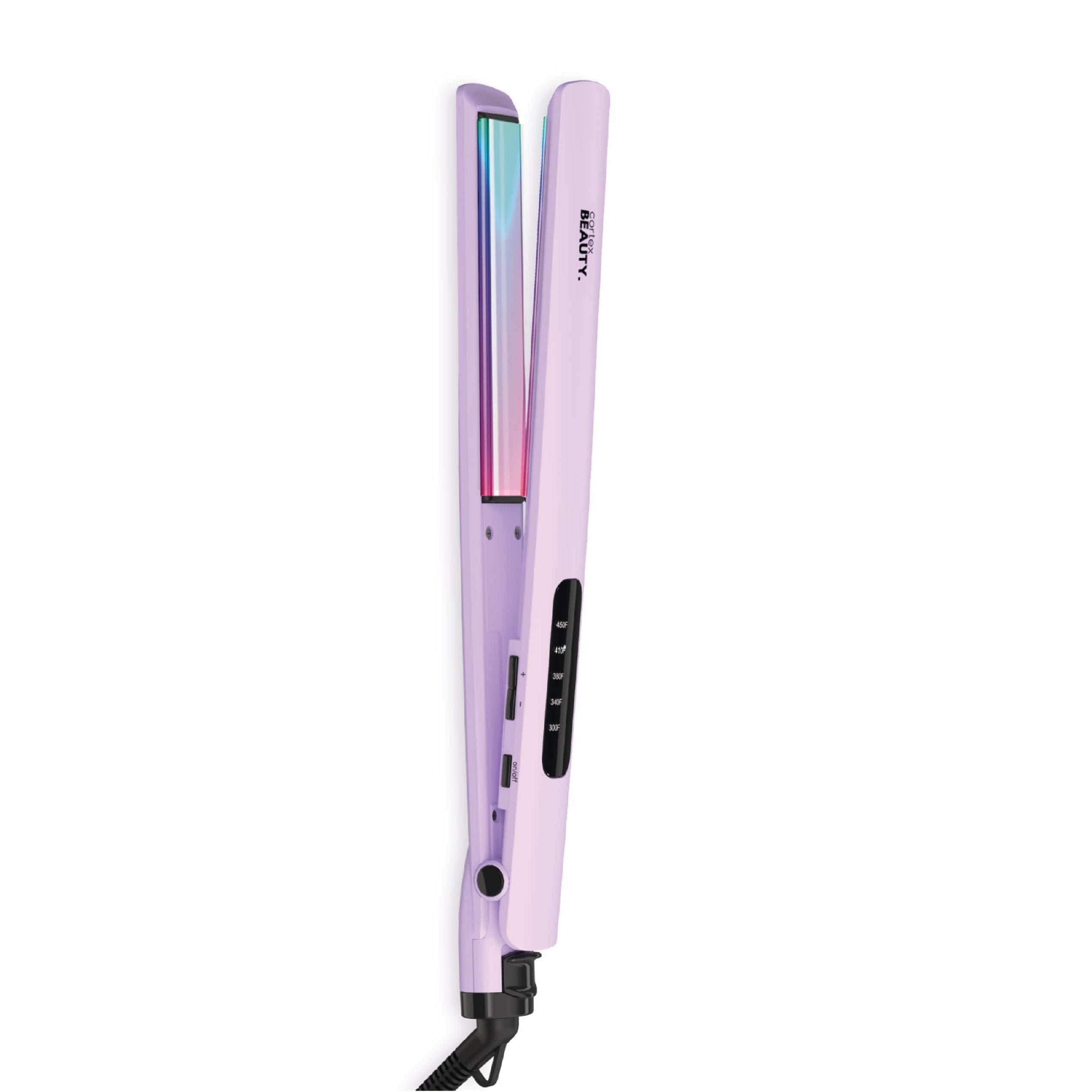 Cortex Beauty Purple with Rainbow Plates UltraSlim | 1" Digital Flat Iron