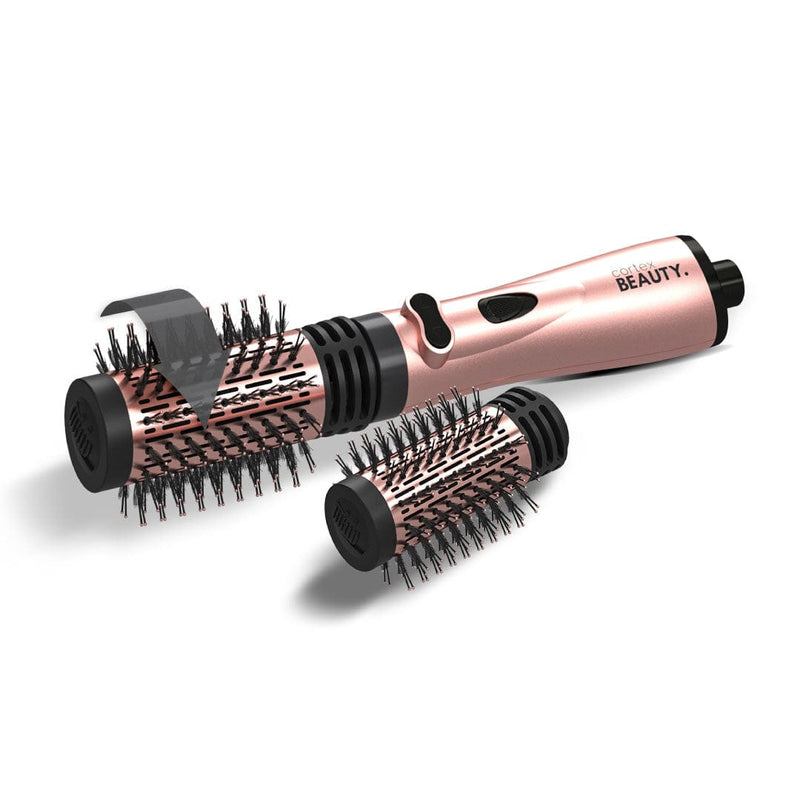 Cortex Beauty Rose Gold 2-in-1 Revolving Hot Brush
