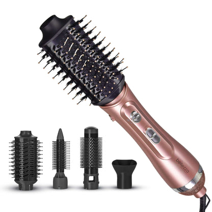 Cortex Beauty Rose Gold Air Styler | 4-In-1 Hot Air Styler Brush