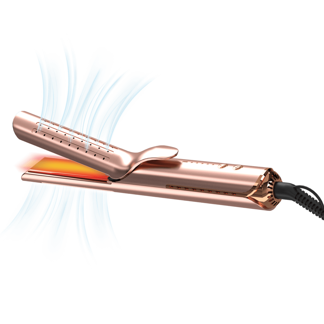 Cortex Beauty Rose Gold AirGlider | 2-in-1 Cool Air Flat Iron/curler