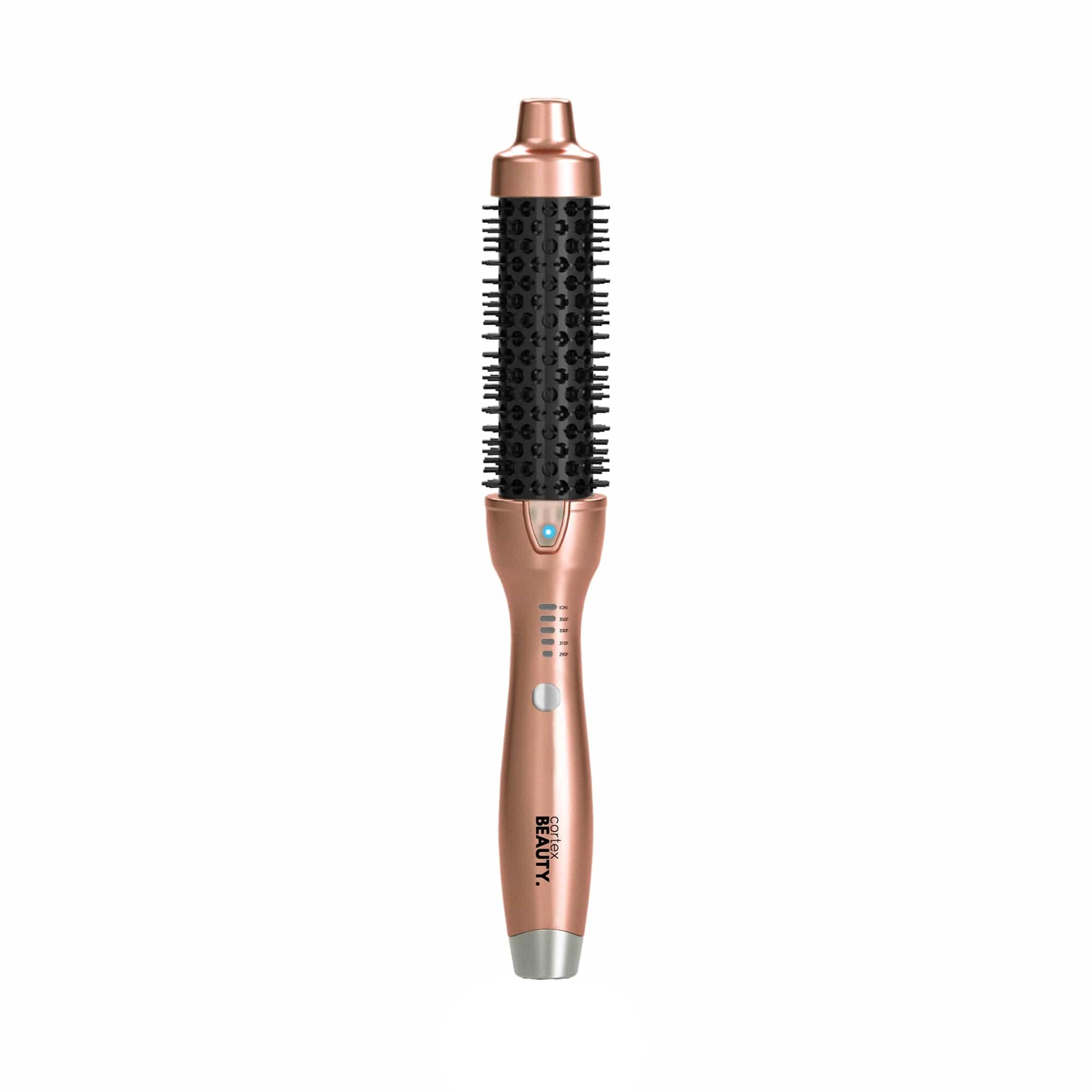 Cortex Beauty Rose Gold/ Black 1.5" Ionic Temperature Control Styling Brush