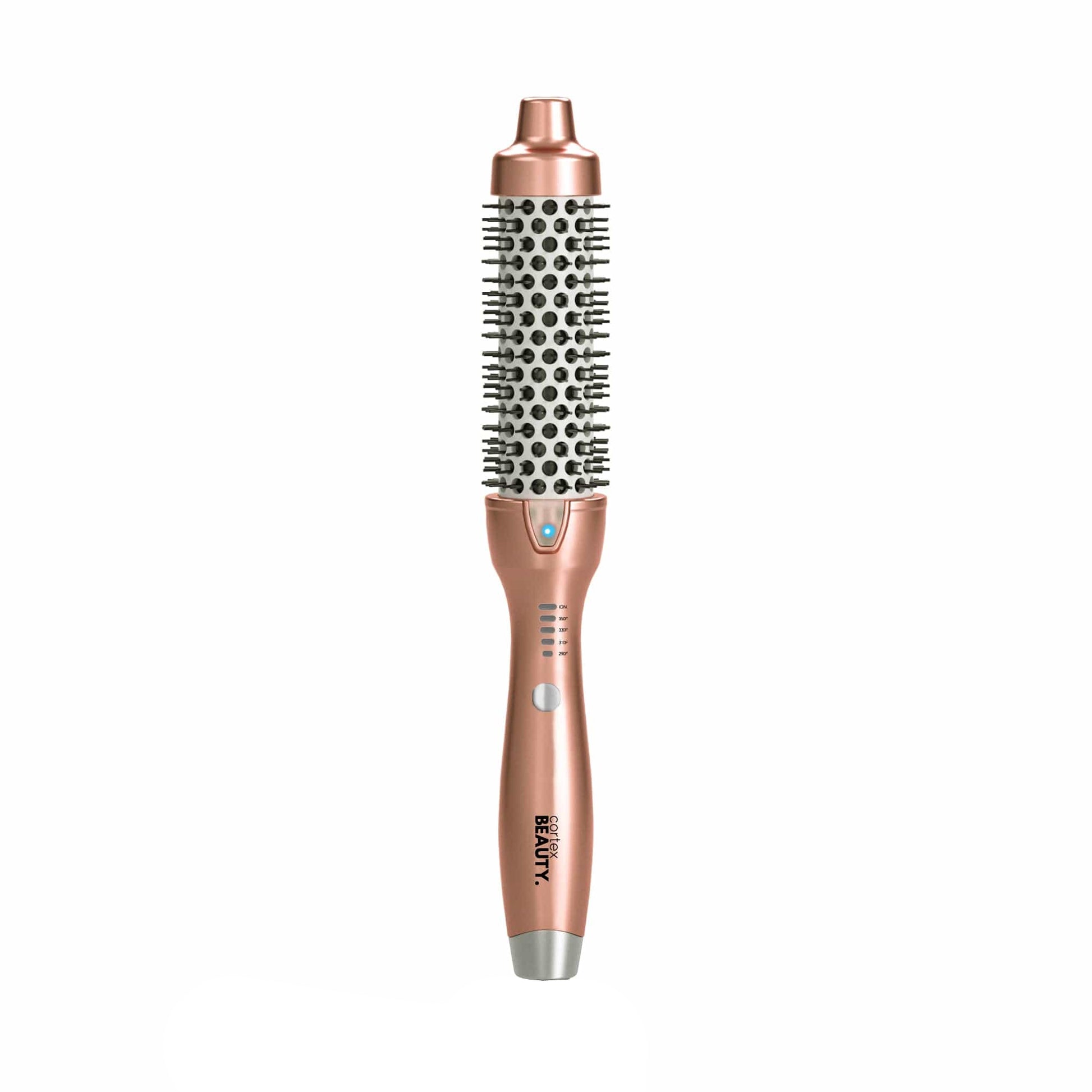 Cortex Beauty Rose Gold Pearlescent 1.5" Ionic Temperature Control Styling Brush