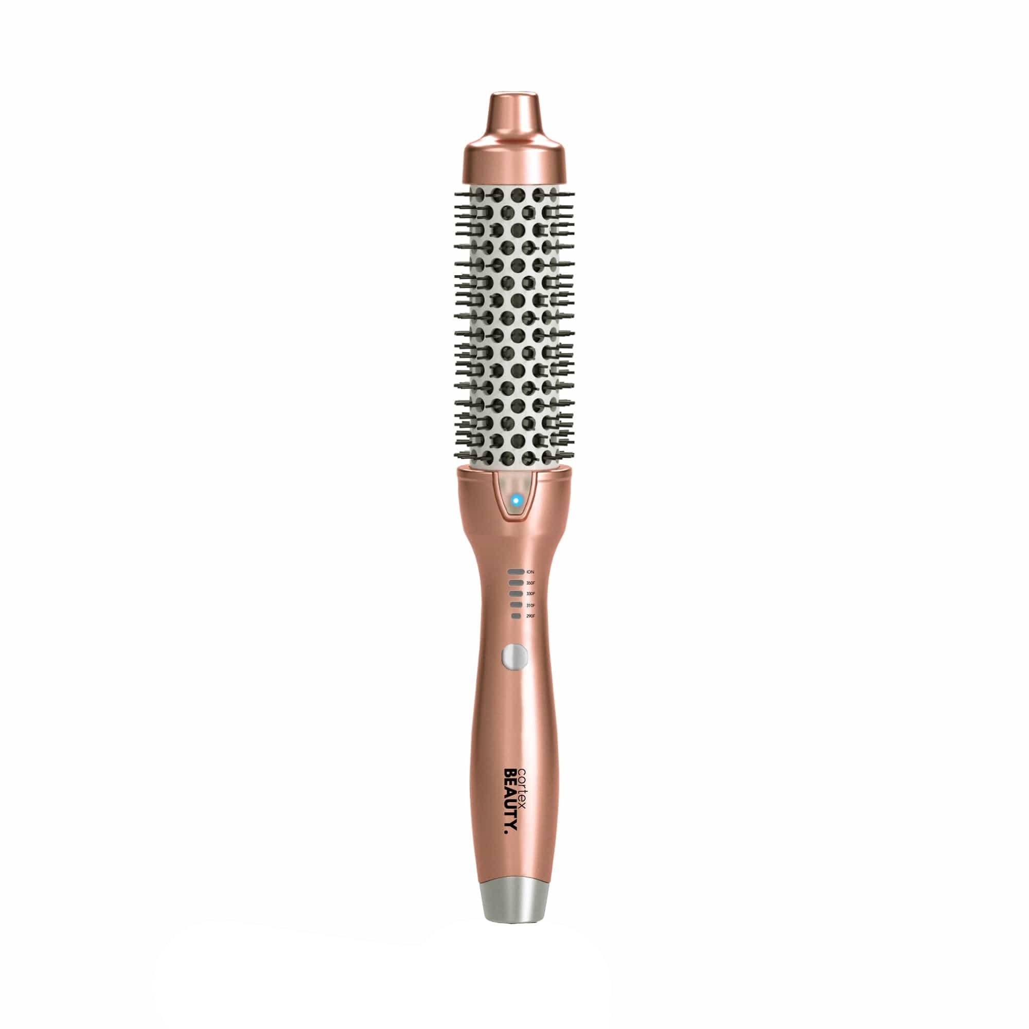 Cortex Beauty Rose Gold Pearlescent 1.5" Ionic Temperature Control Styling Brush