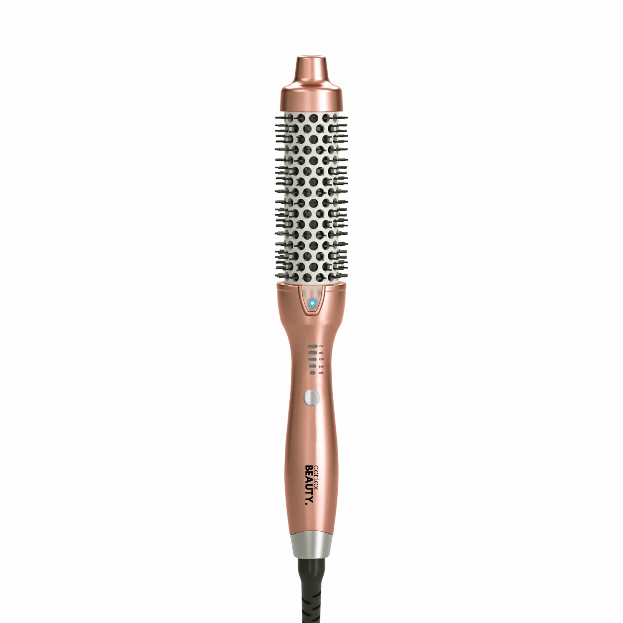 Cortex Beauty Rose Gold Pearlescent 1.5&quot; Ionic Temperature Control Styling Brush