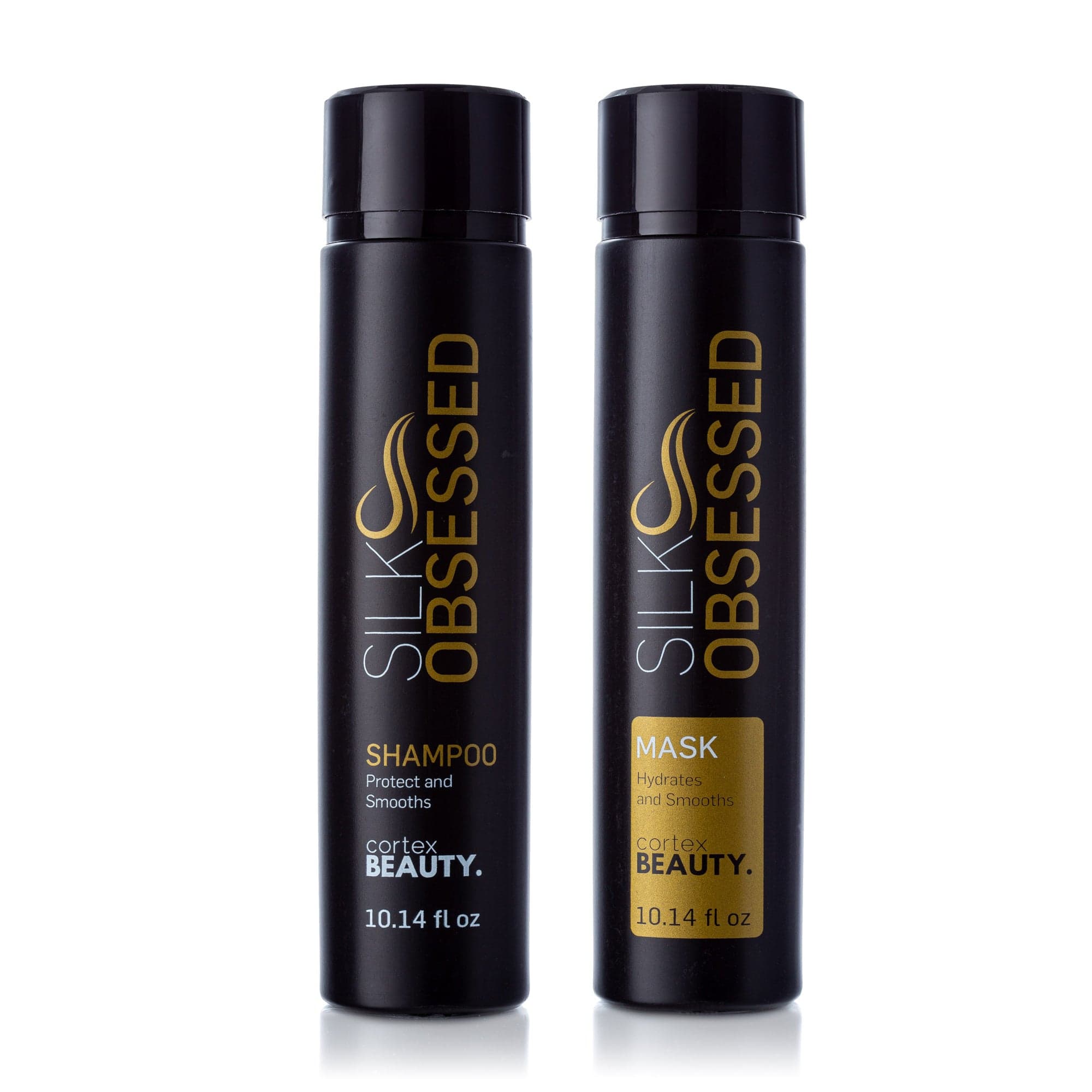 Cortex Beauty Silk Obsessed | Ultra Hydrating Shampoo & Mask Bundle | 10.14oz