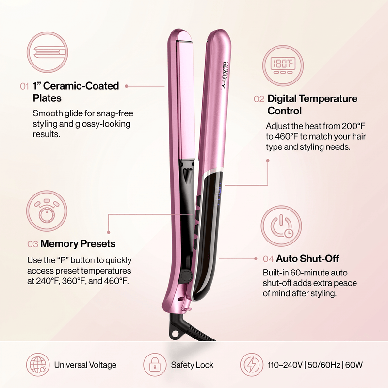 Cortex Beauty Str8up | 1" Digital Flat Iron