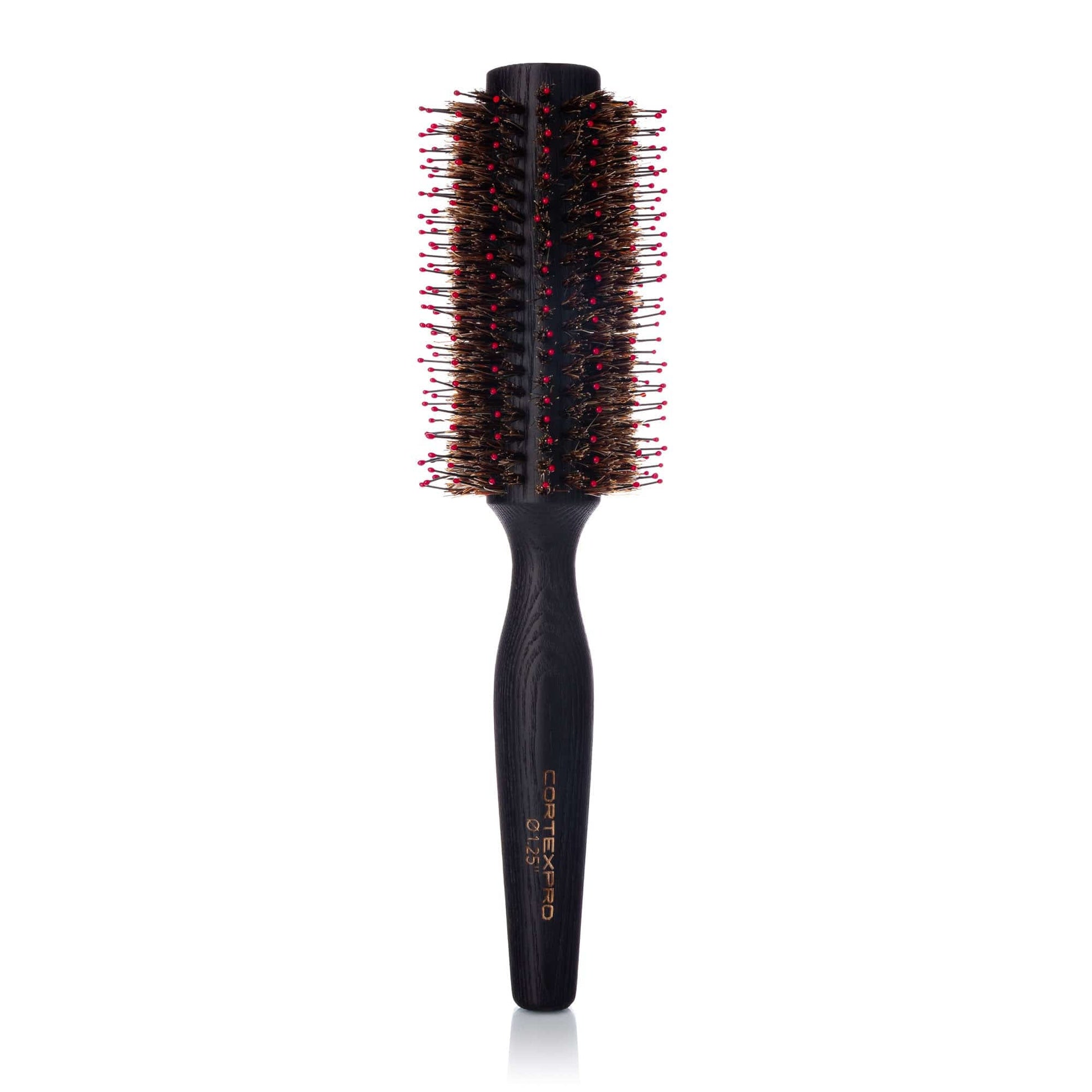 Cortex Beauty Thermal Boars Hair and Nylon Bristled Color Changing Heat Activated Round Brush - 1.25"